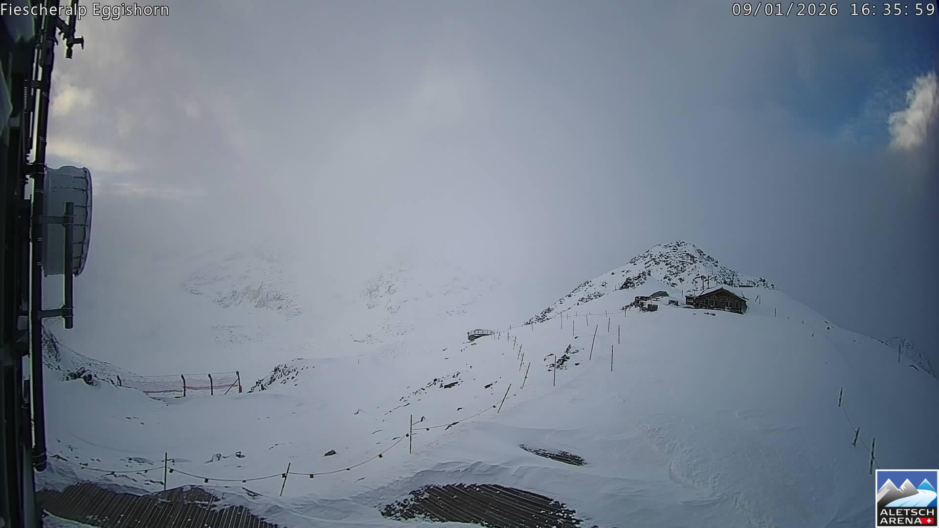 Archiv Foto Webcam Aletsch Arena: Grosser Aletschgletscher (Eggishorn)