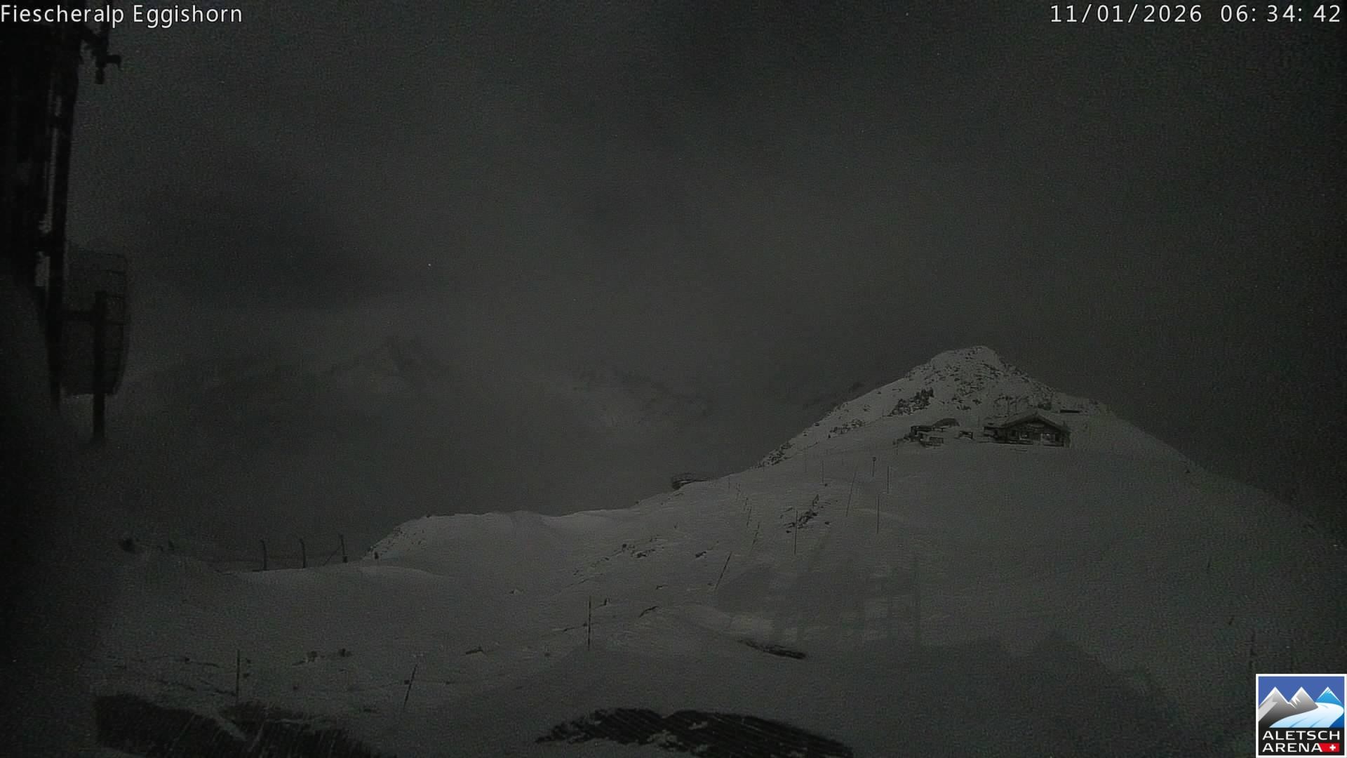 Archiv Foto Webcam Aletsch Arena: Grosser Aletschgletscher (Eggishorn)