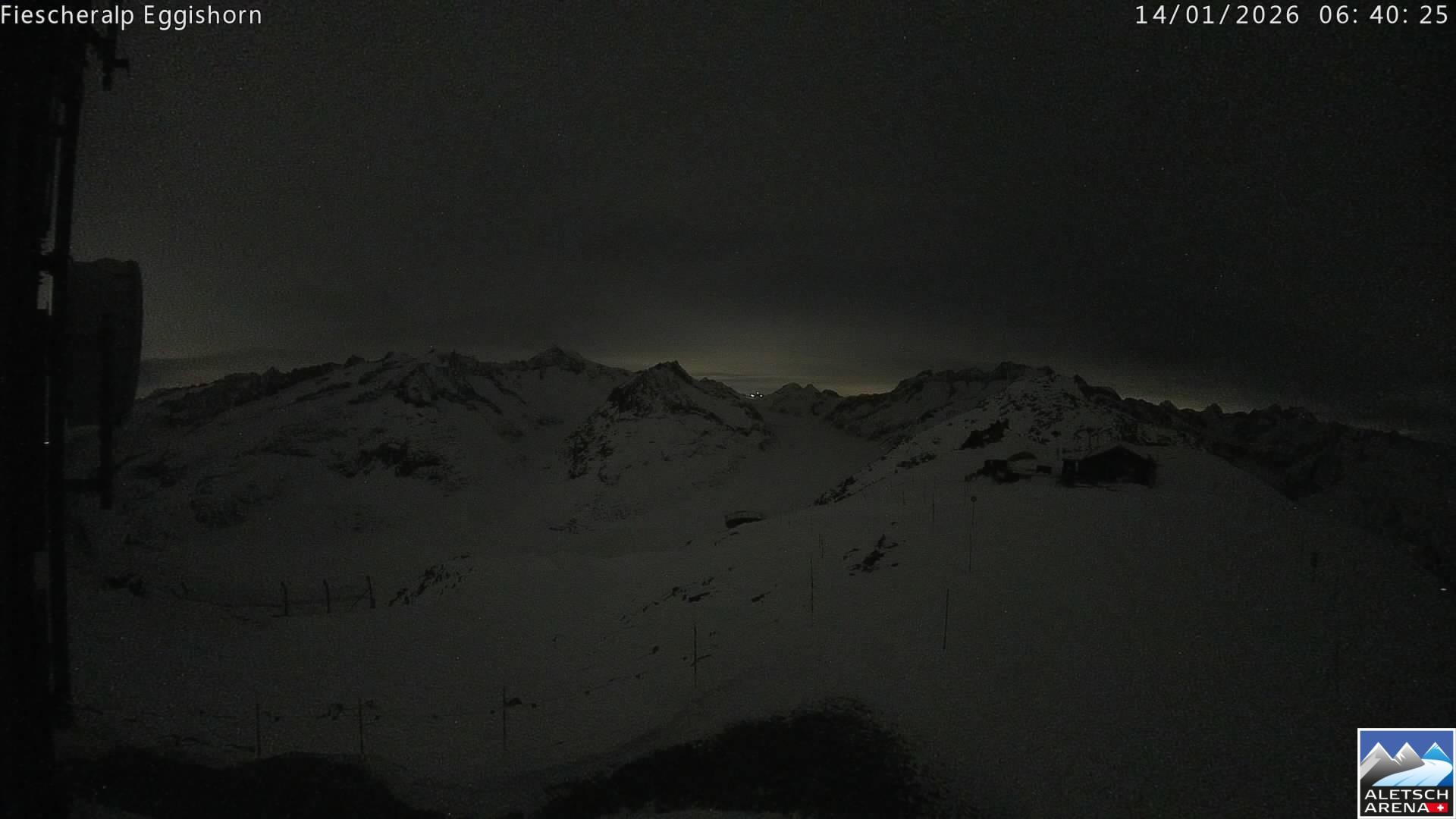 Archiv Foto Webcam Aletsch Arena: Grosser Aletschgletscher (Eggishorn)
