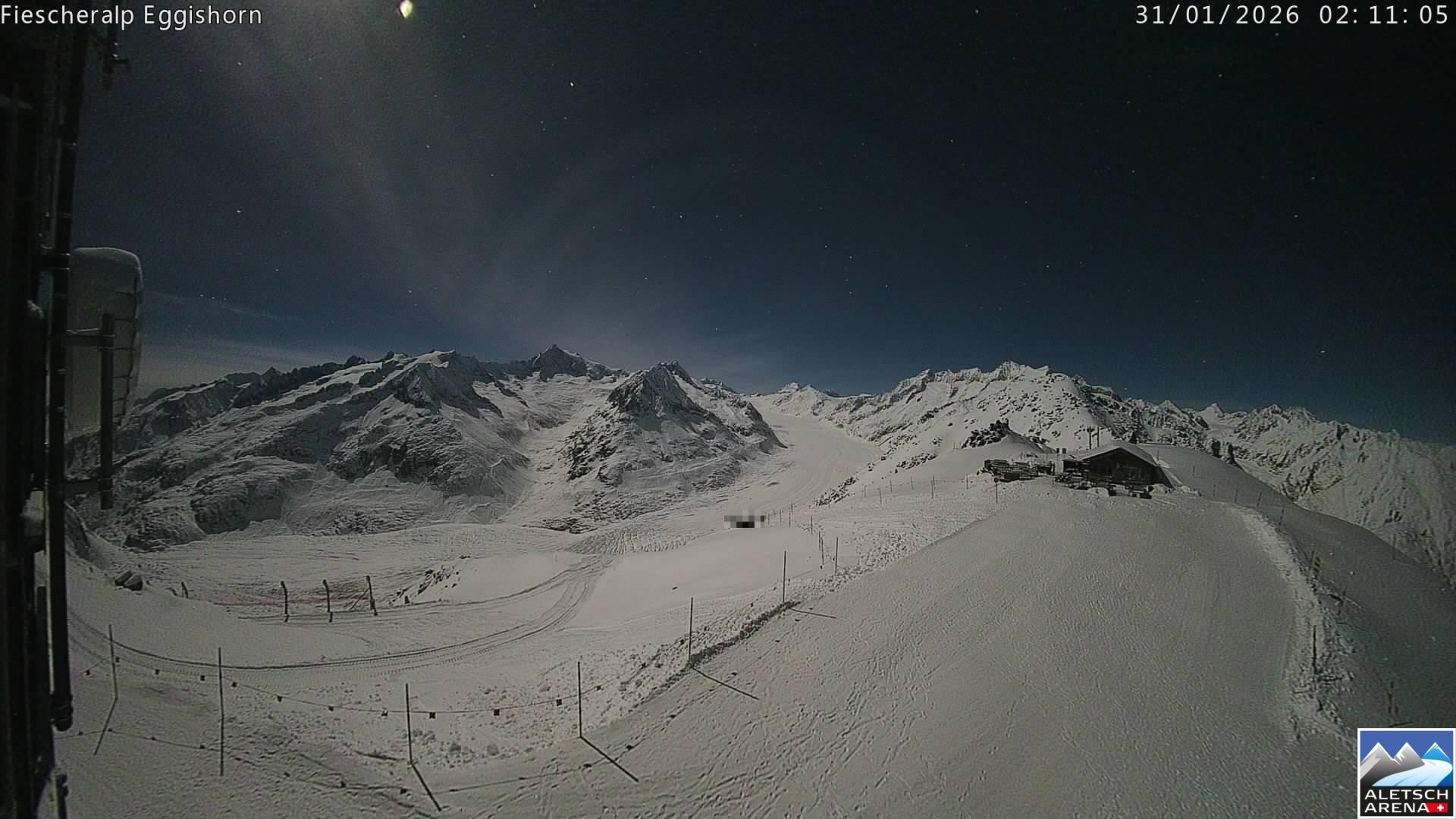 Archiv Foto Webcam Aletsch Arena: Grosser Aletschgletscher (Eggishorn)