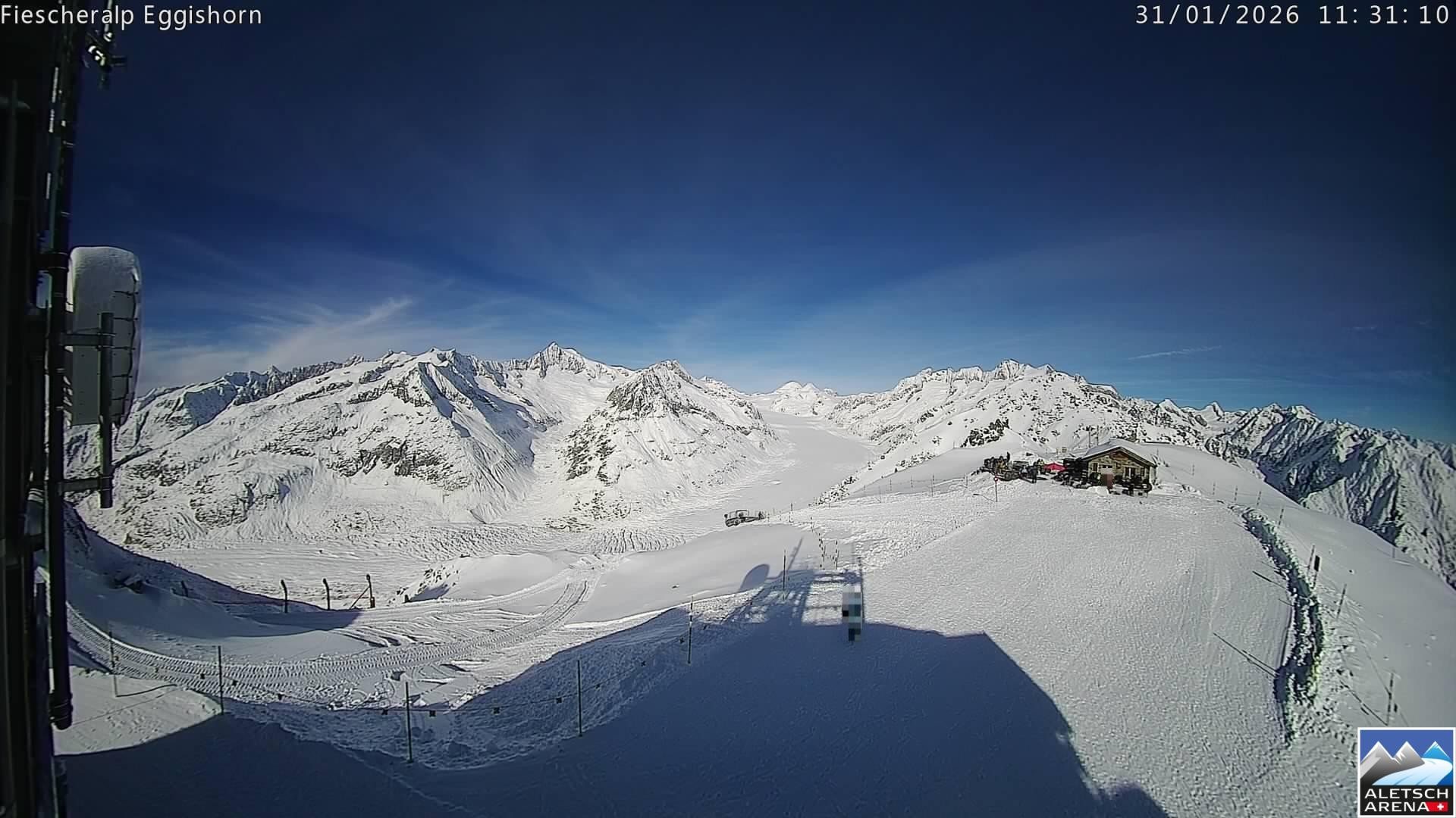Archiv Foto Webcam Aletsch Arena: Grosser Aletschgletscher (Eggishorn)