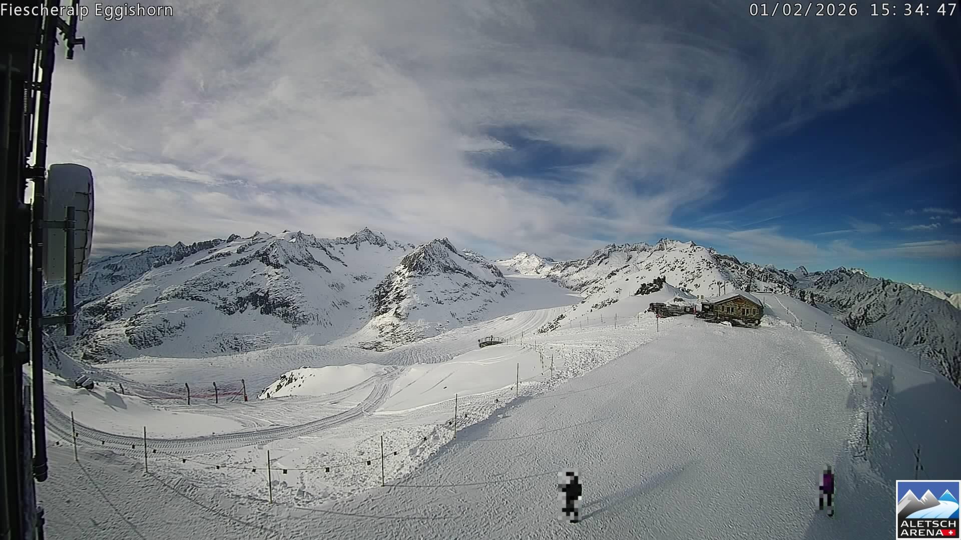 Archiv Foto Webcam Aletsch Arena: Grosser Aletschgletscher (Eggishorn)