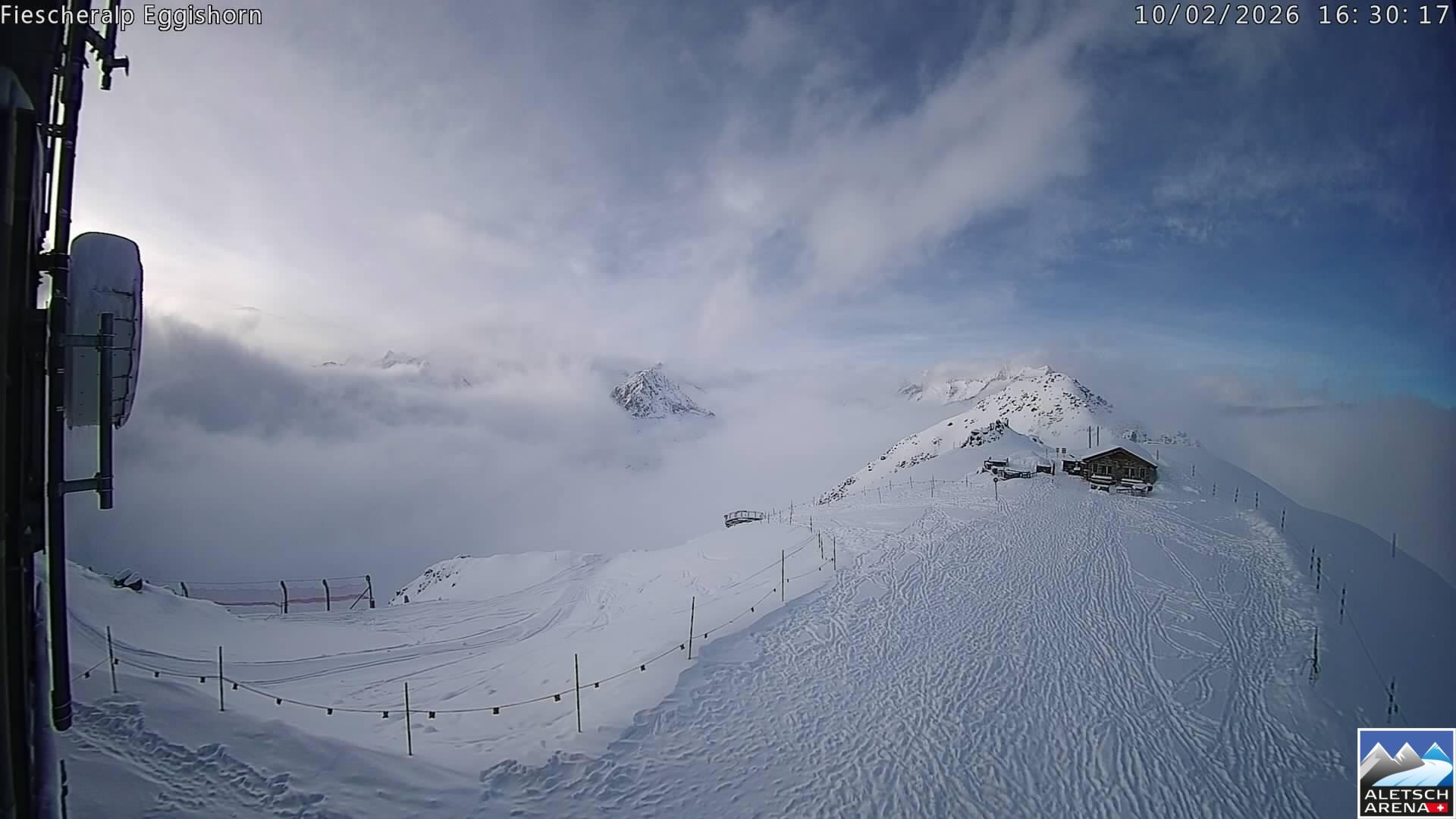 Archiv Foto Webcam Aletsch Arena: Grosser Aletschgletscher (Eggishorn)