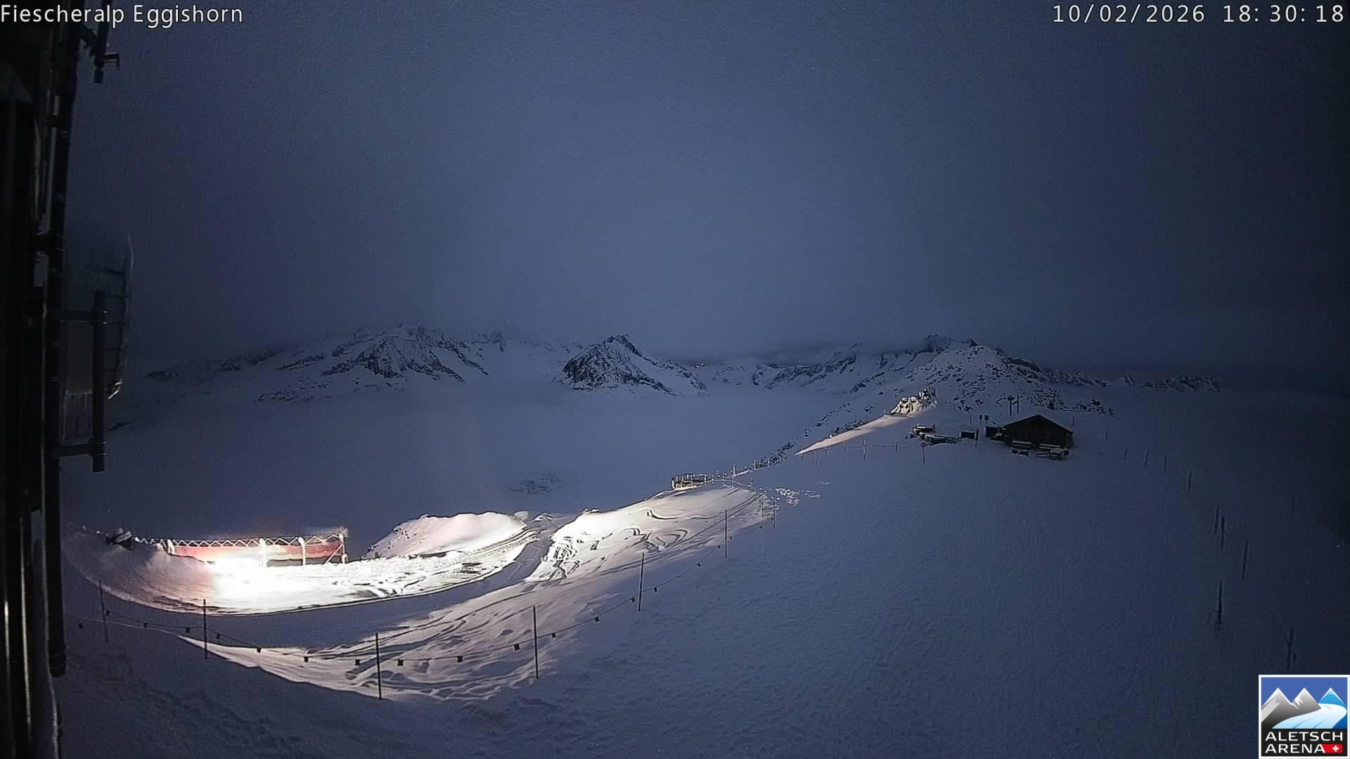 Archiv Foto Webcam Aletsch Arena: Grosser Aletschgletscher (Eggishorn)