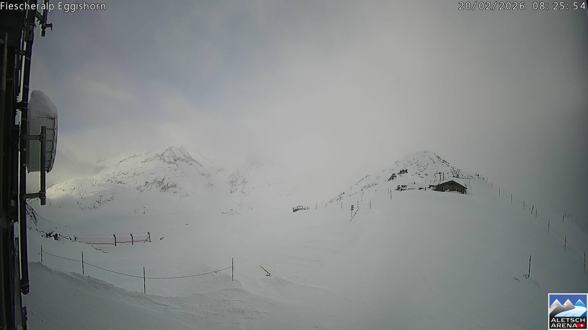 Archiv Foto Webcam Aletsch Arena: Grosser Aletschgletscher (Eggishorn)
