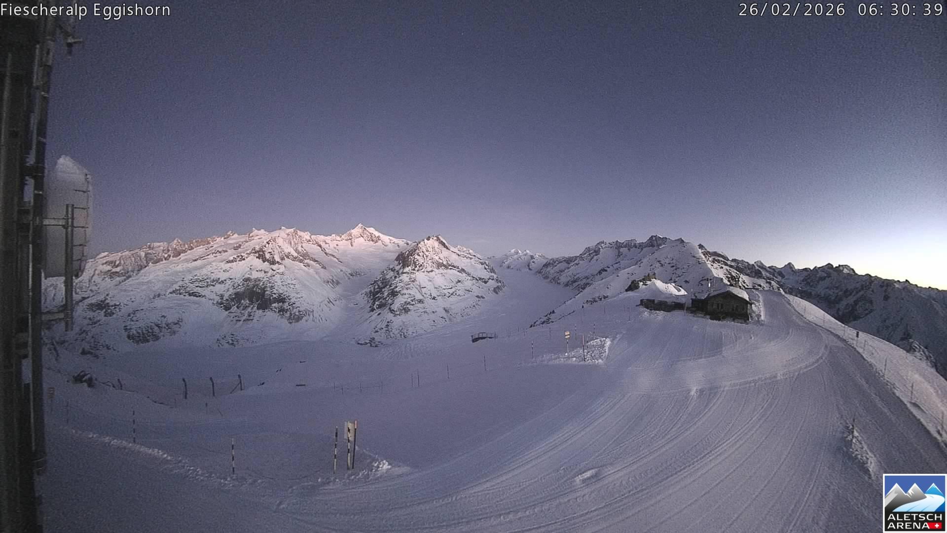 Archived image Aletsch Arena - Webcam Eggishorn