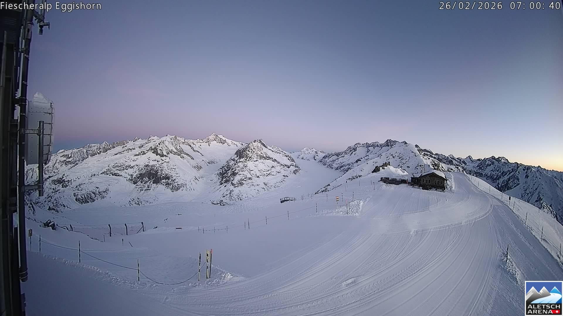 Archived image Aletsch Arena - Webcam Eggishorn