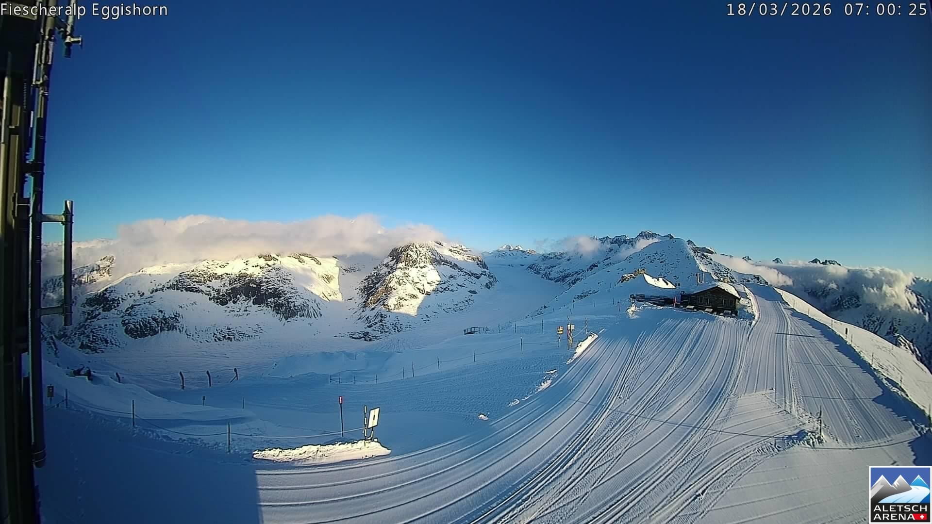 Archived image Aletsch Arena - Webcam Eggishorn