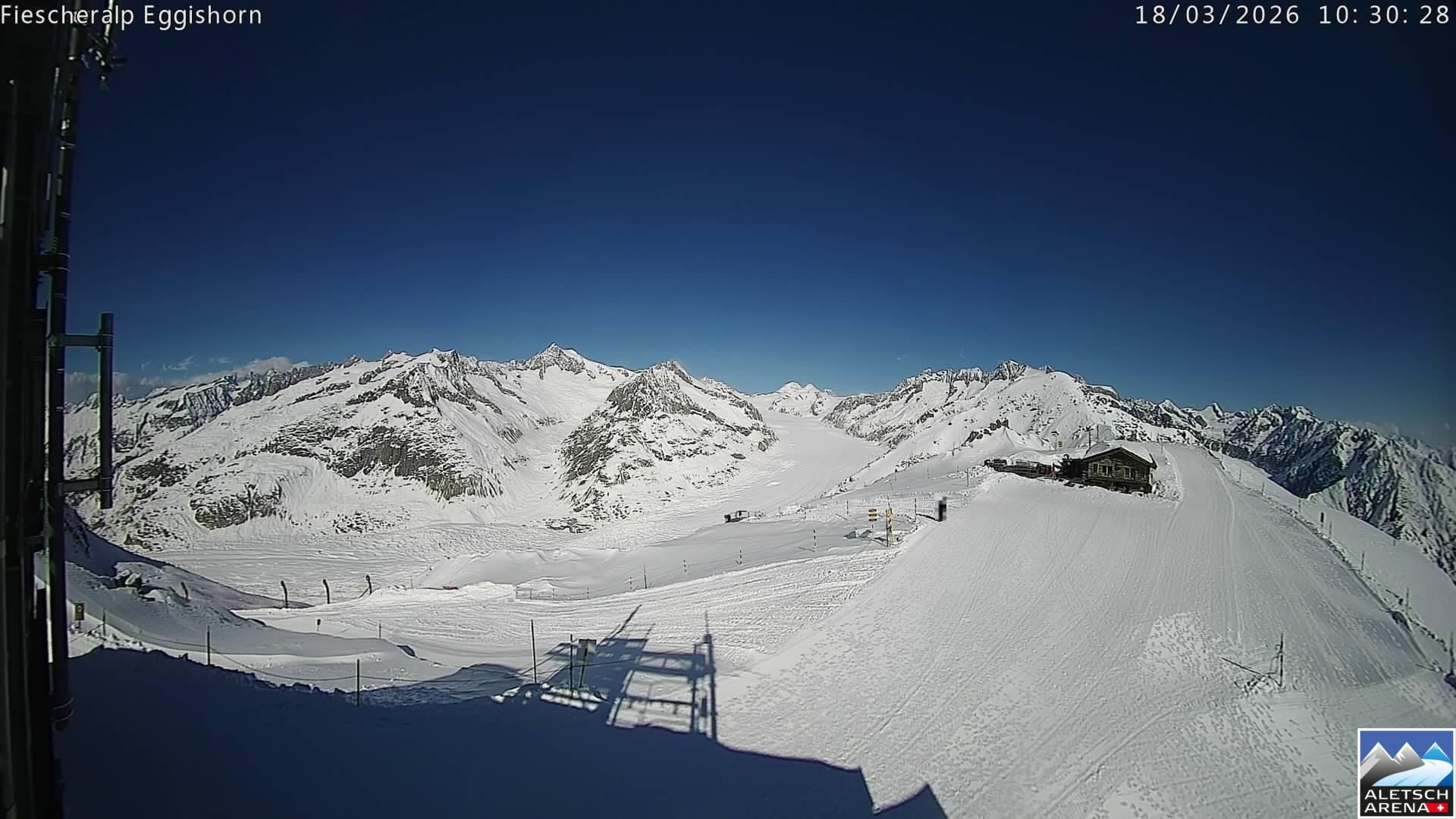 Archived image Aletsch Arena - Webcam Eggishorn