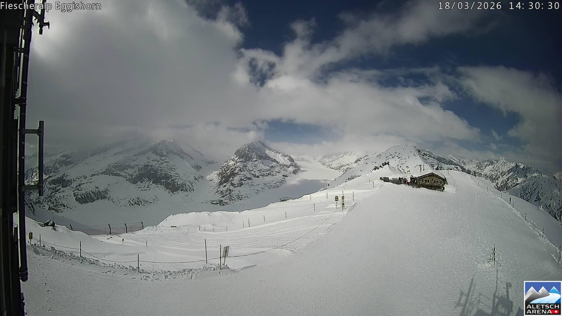 Archived image Aletsch Arena - Webcam Eggishorn