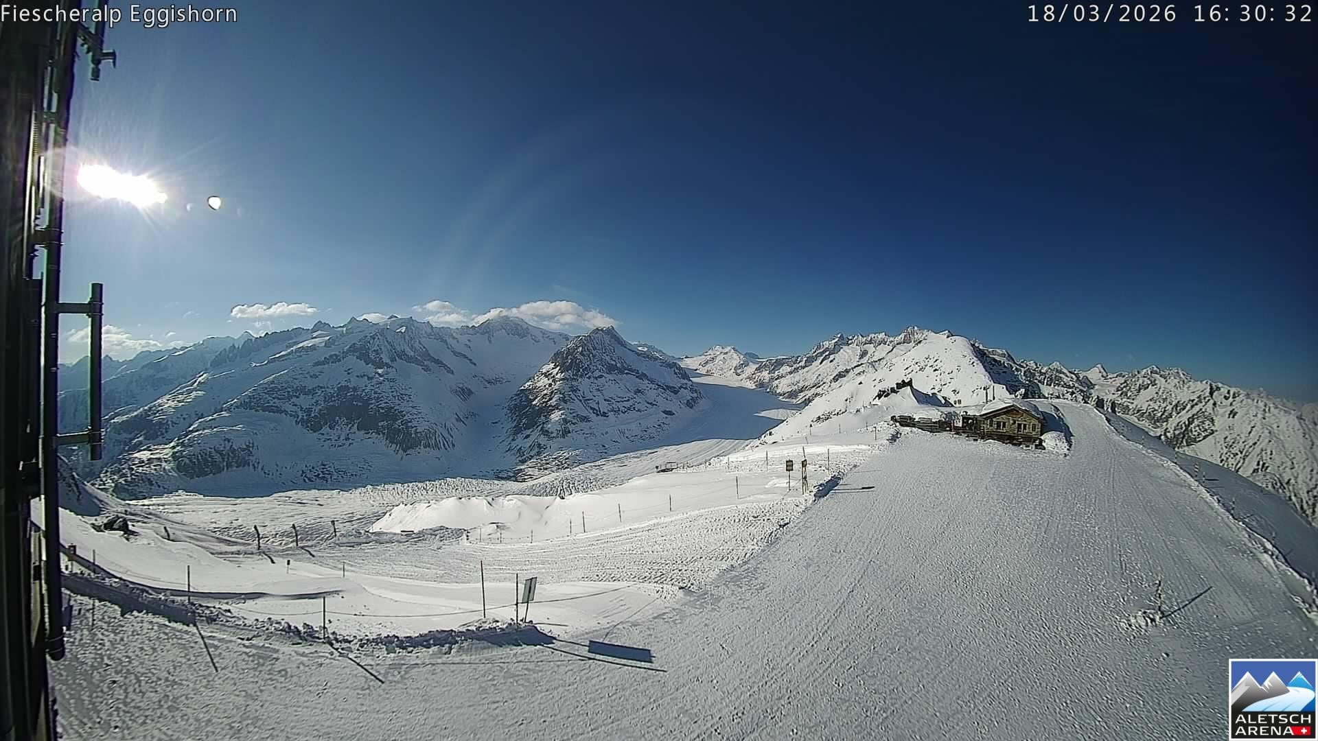 Archived image Aletsch Arena - Webcam Eggishorn