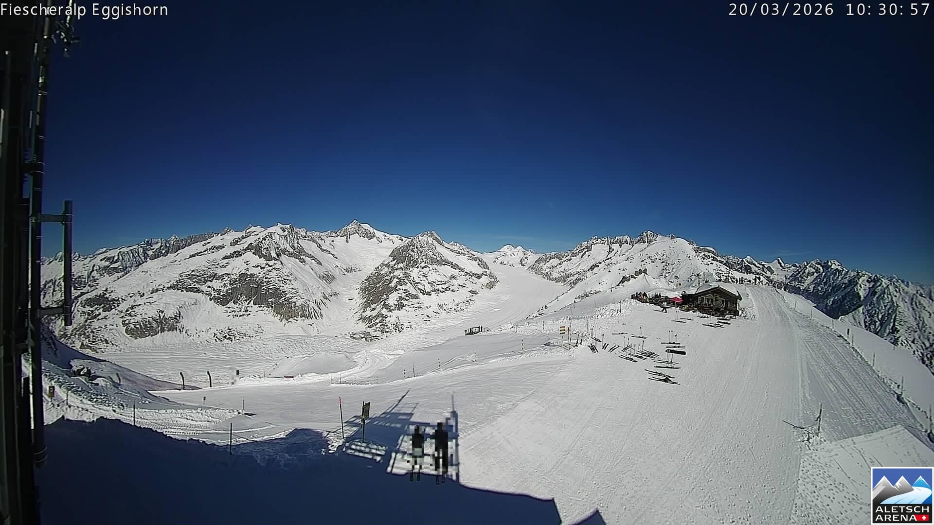 Archiv Foto Webcam Aletsch Arena: Grosser Aletschgletscher (Eggishorn)