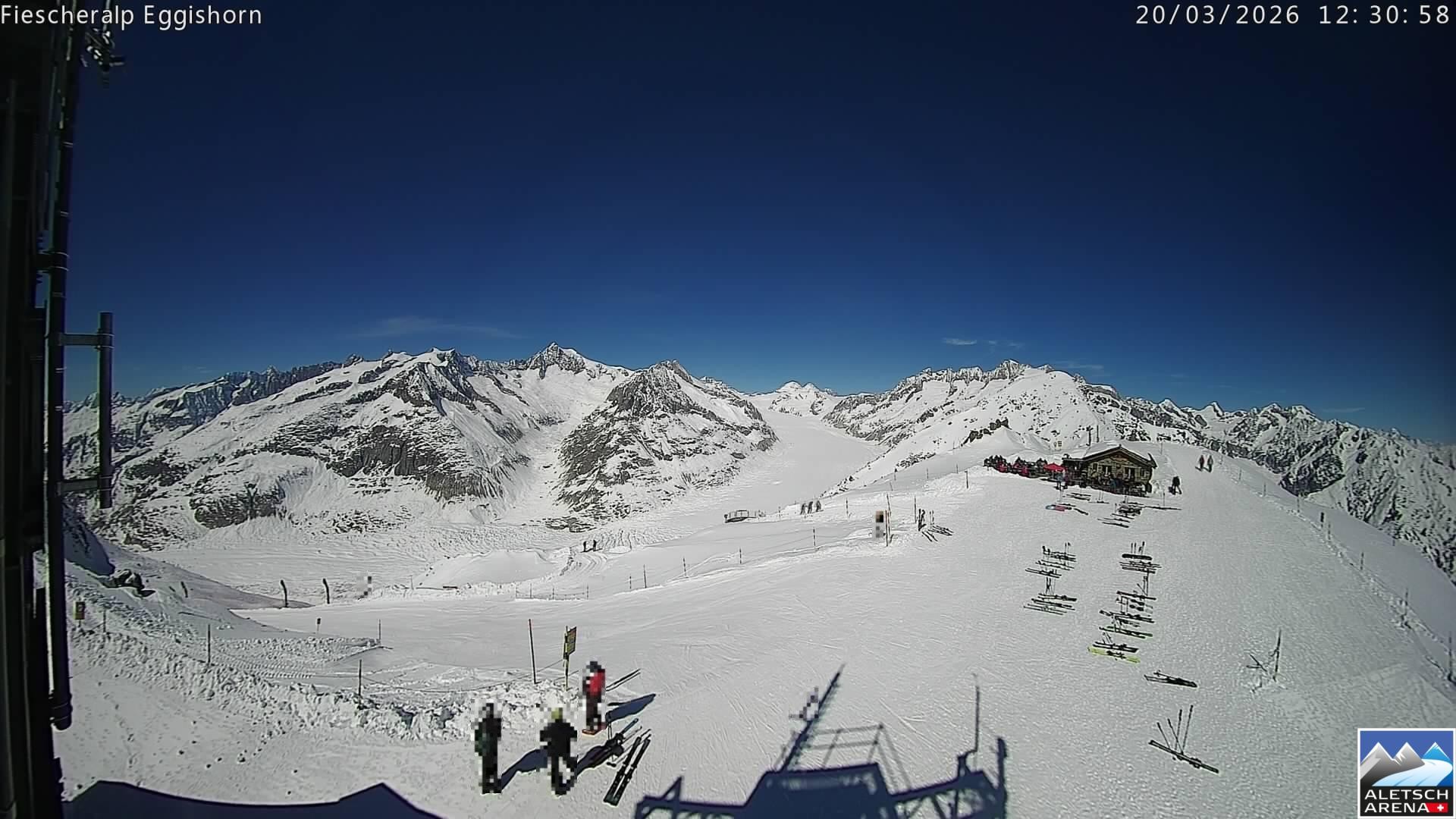 Archiv Foto Webcam Aletsch Arena: Grosser Aletschgletscher (Eggishorn)
