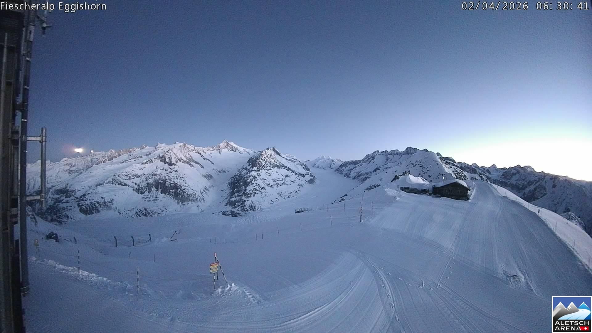 Archived image Aletsch Arena - Webcam Eggishorn
