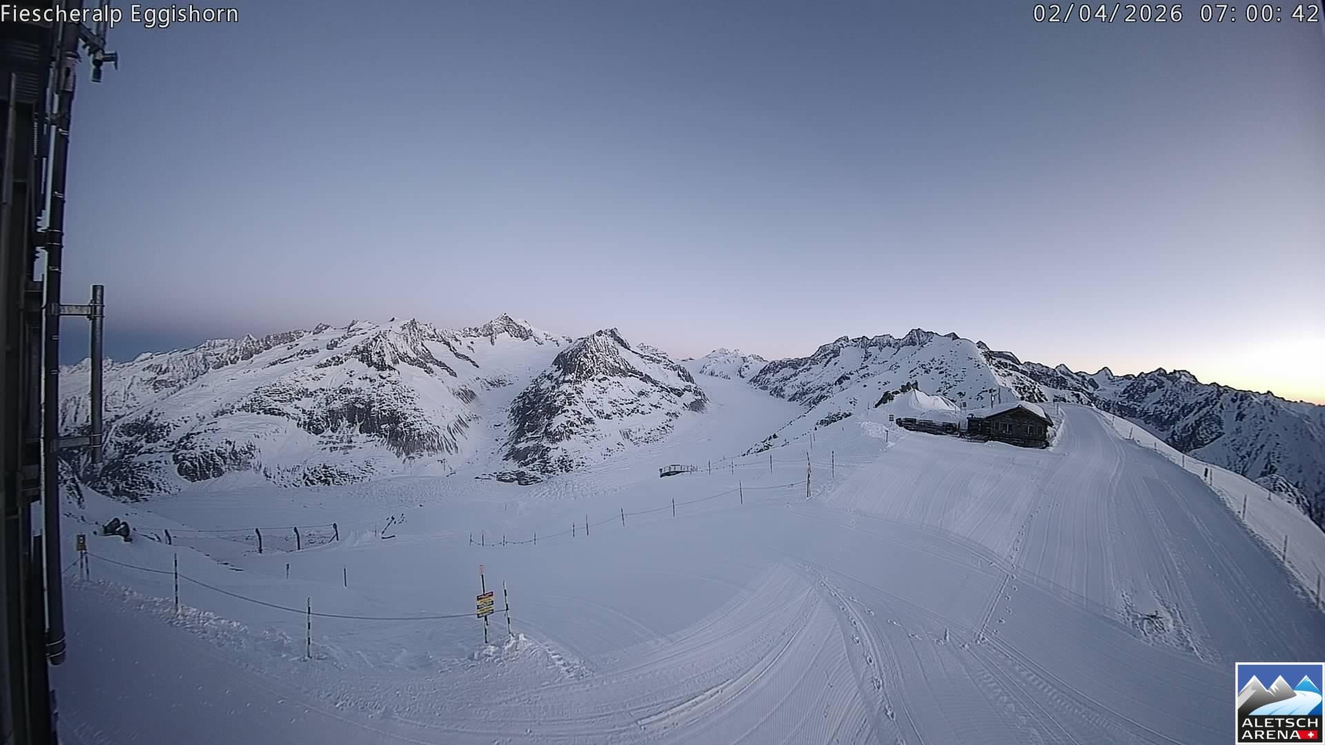 Archived image Aletsch Arena - Webcam Eggishorn