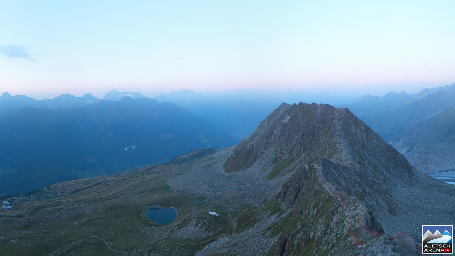 Archiv Foto Webcam Aletsch Arena: Grosser Aletschgletscher (Eggishorn)