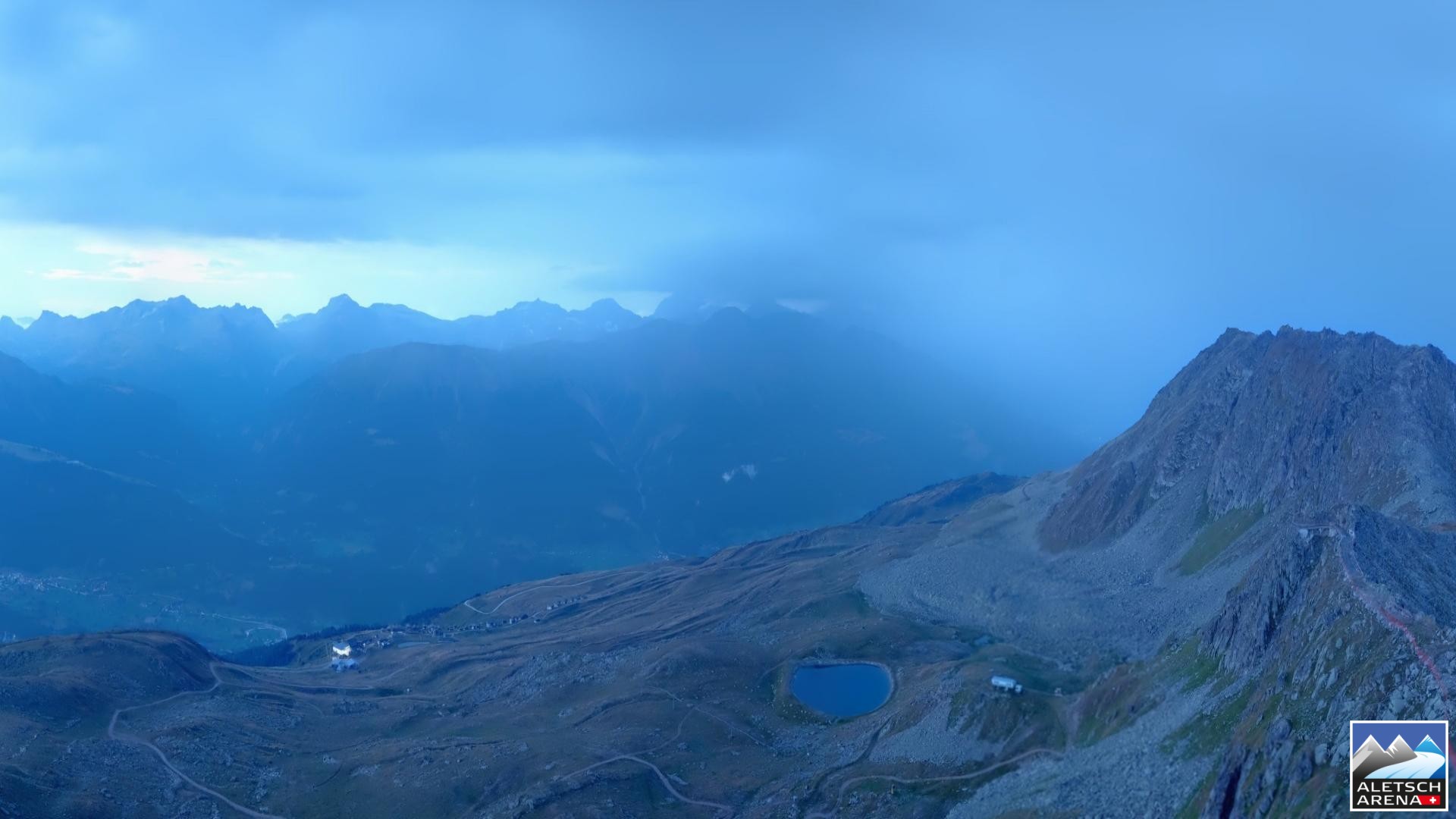 Archiv Foto Webcam Aletsch Arena: Grosser Aletschgletscher (Eggishorn)