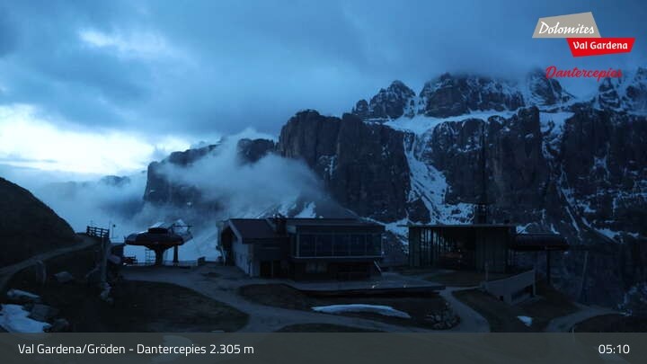 Archiv Foto Webcam Gröden - Dantercepies Bergstation