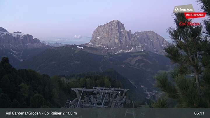 Archived image Webcam Col Raiser - Cal Gardena