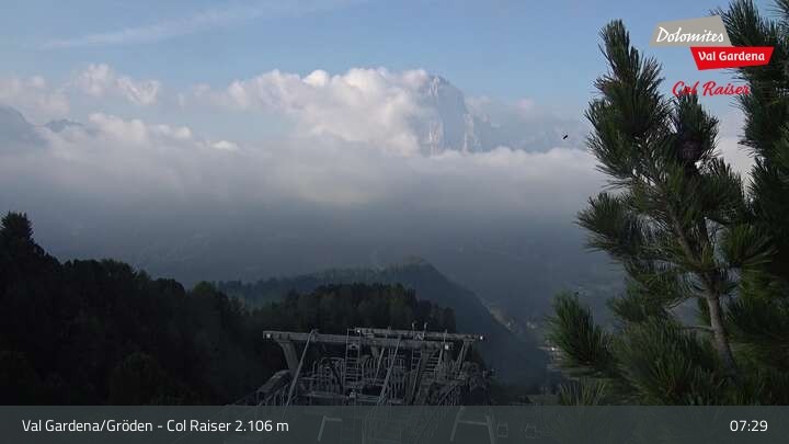 Archived image Webcam Col Raiser - Cal Gardena