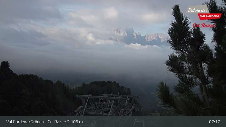 Archived image Webcam Col Raiser - Cal Gardena