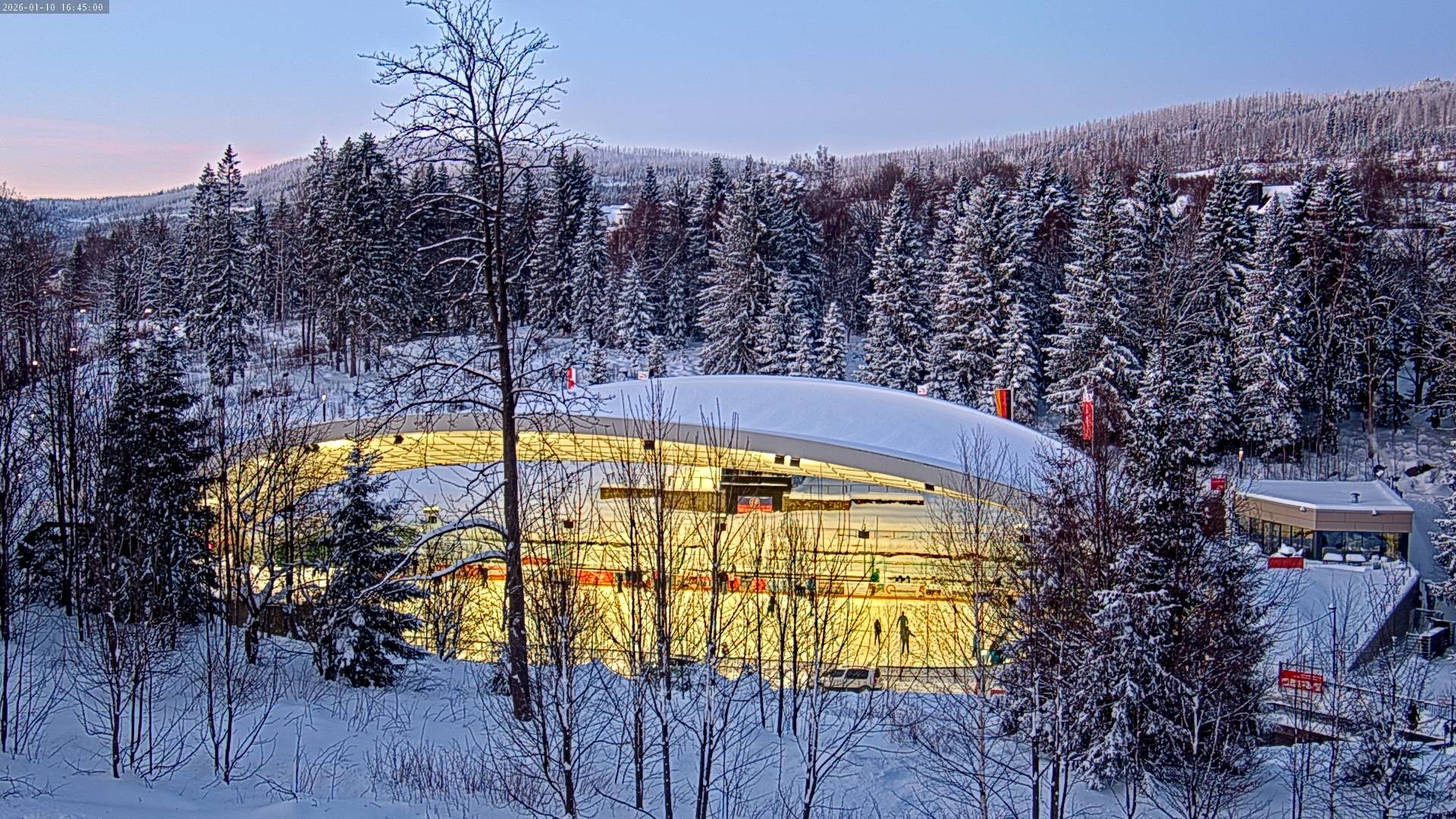 Archiv Foto Webcam Schierke: Blick zur Multifunktionsarena