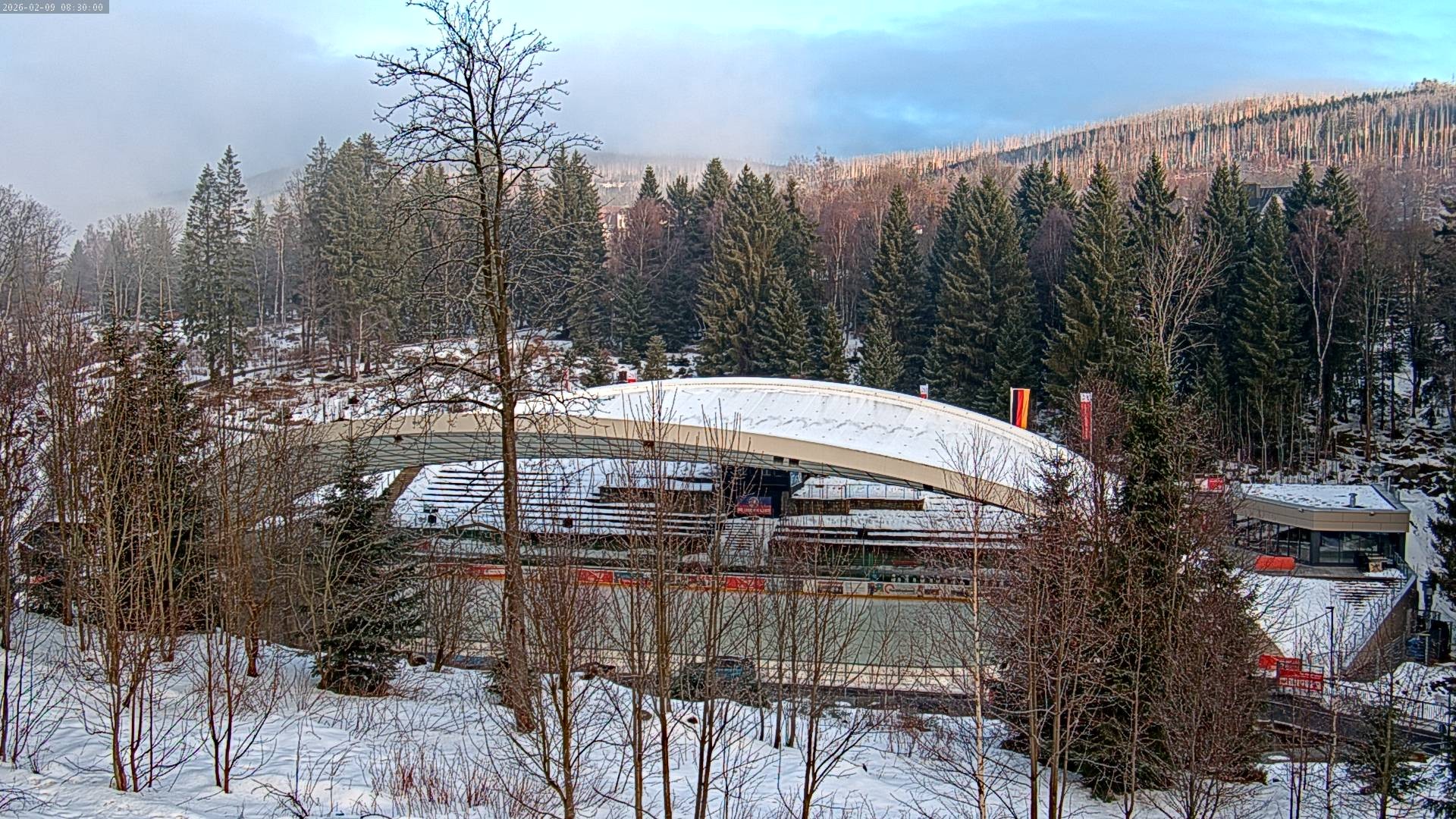 Archiv Foto Webcam Schierke: Blick zur Multifunktionsarena