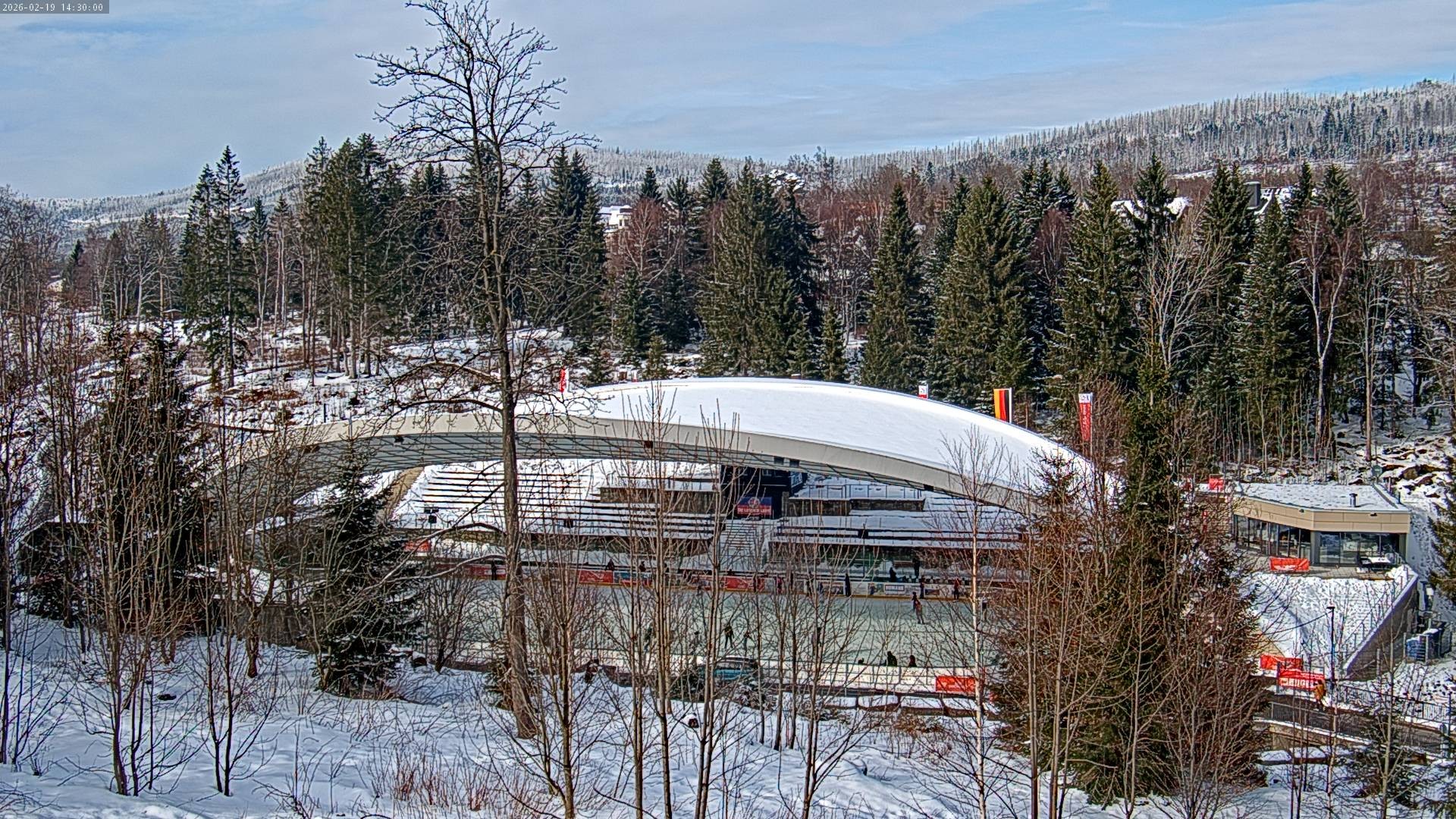 Archiv Foto Webcam Schierke: Blick zur Multifunktionsarena