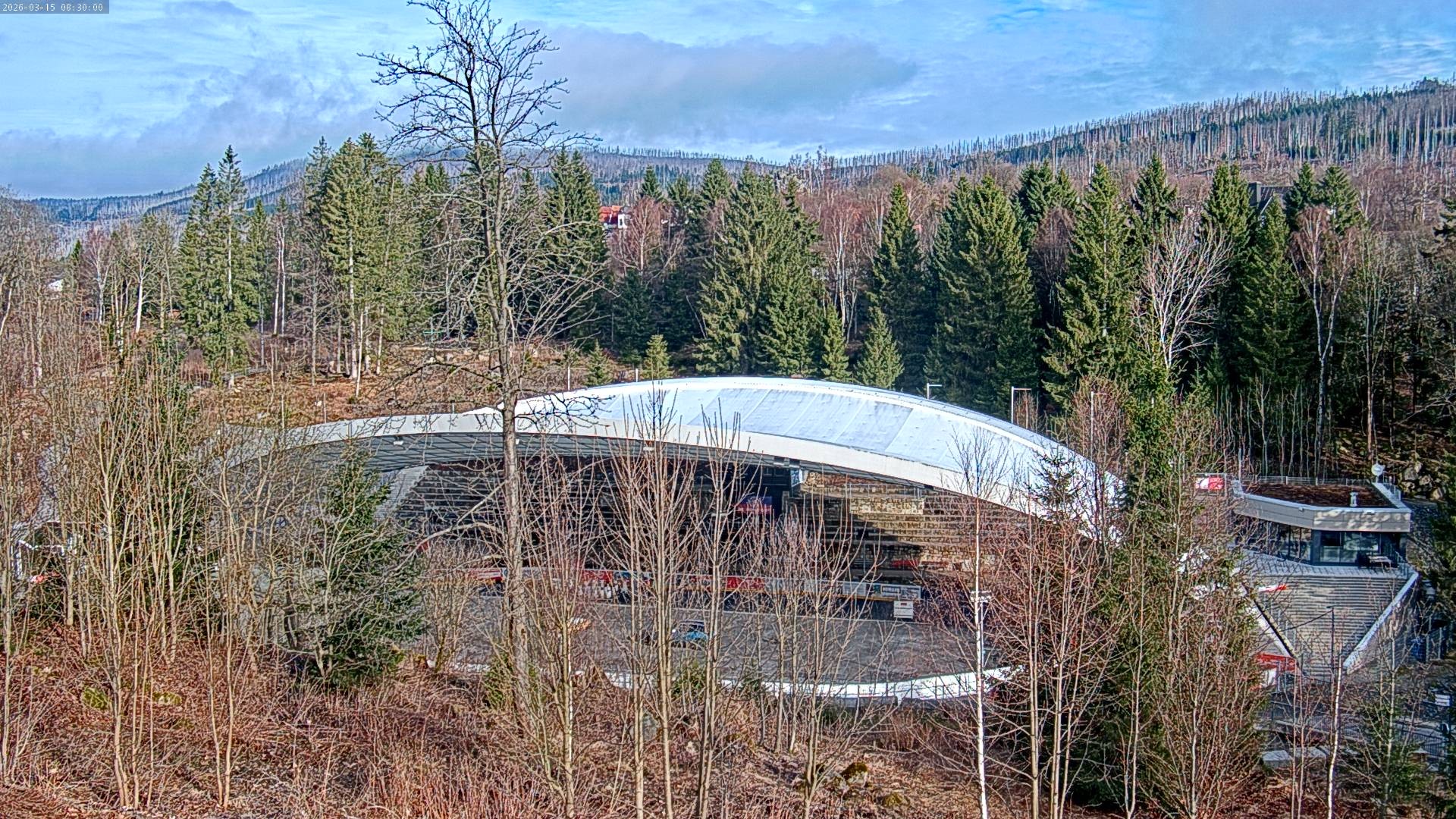 Archiv Foto Webcam Schierke: Blick zur Multifunktionsarena