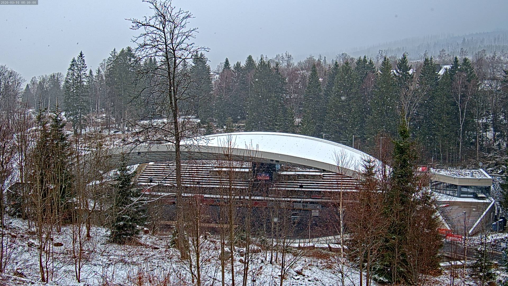 Archiv Foto Webcam Schierke: Blick zur Multifunktionsarena