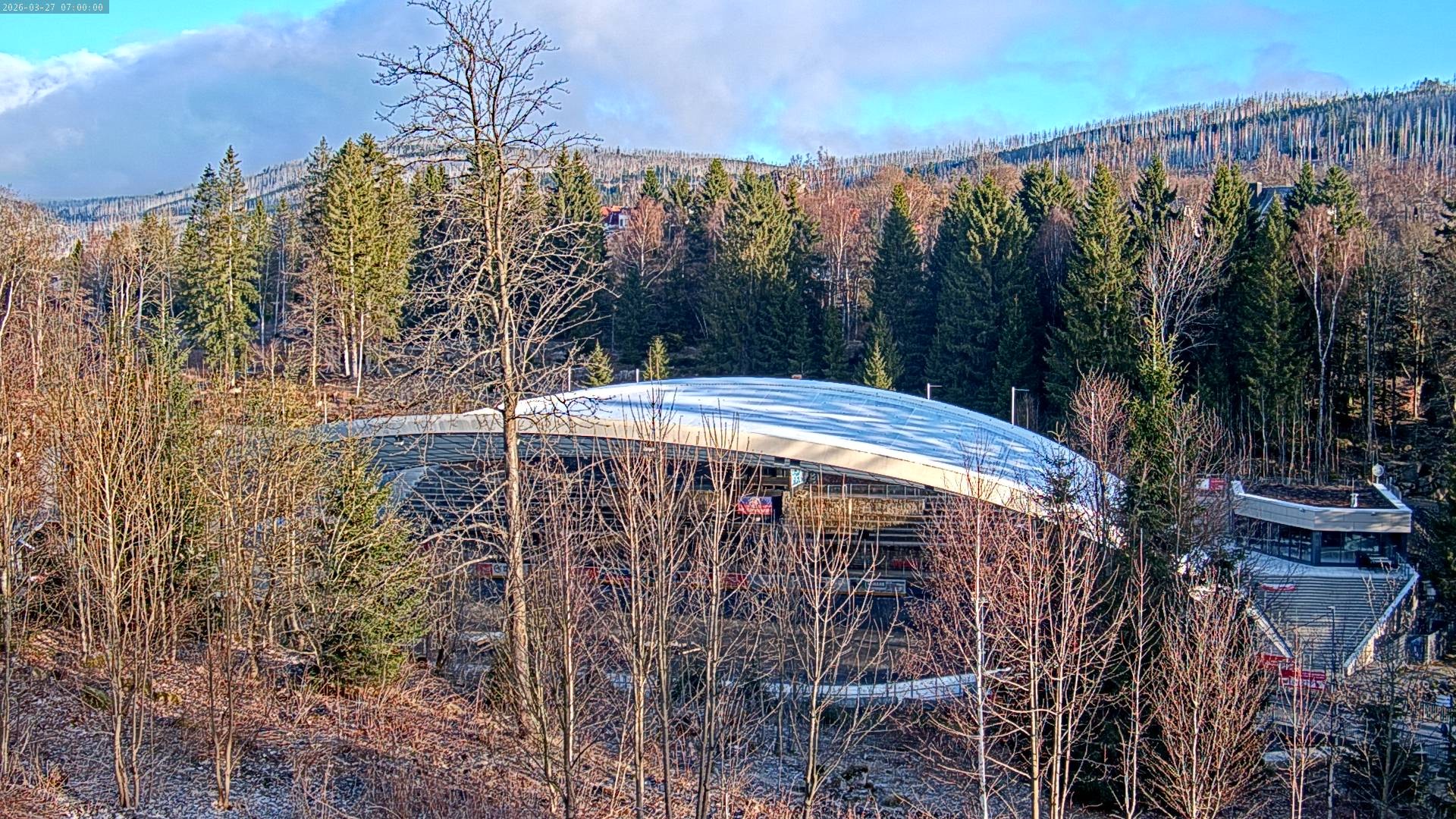 Archiv Foto Webcam Schierke: Blick zur Multifunktionsarena