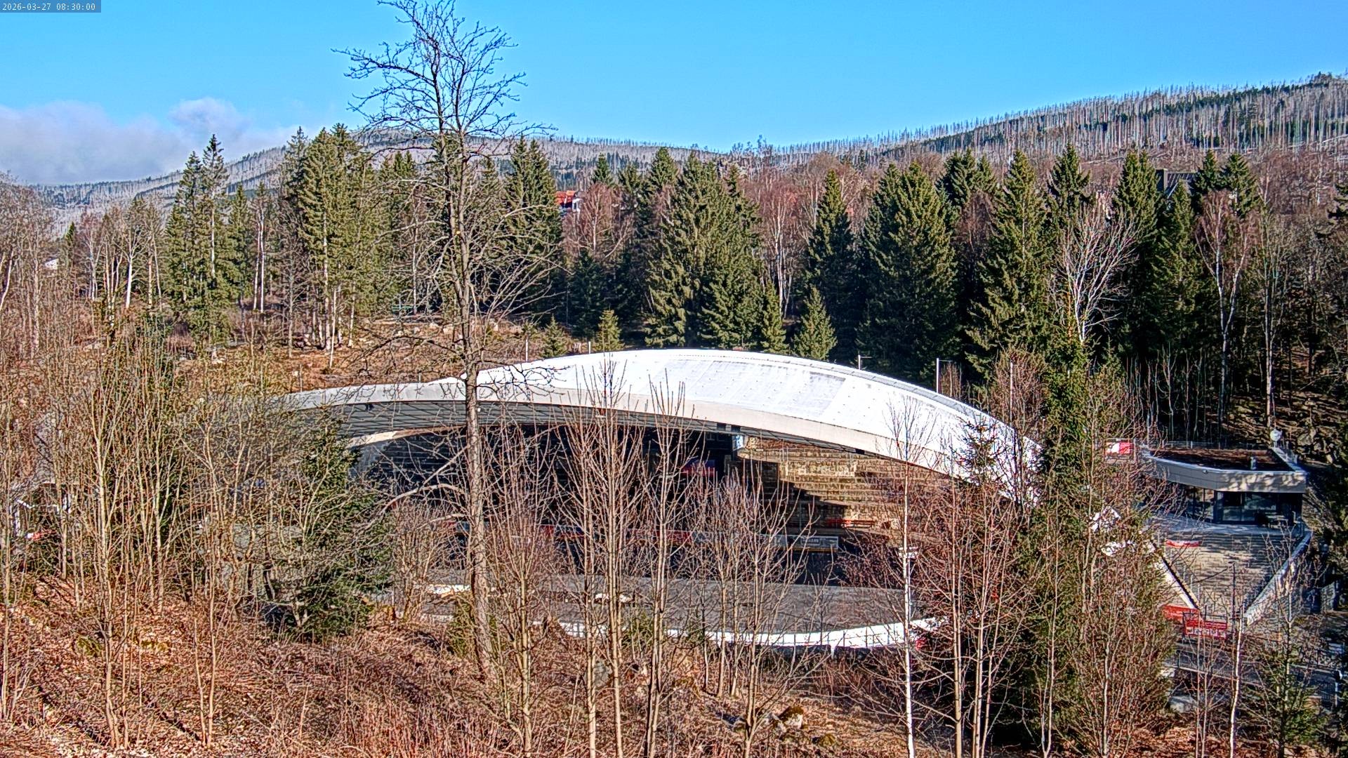 Archiv Foto Webcam Schierke: Blick zur Multifunktionsarena