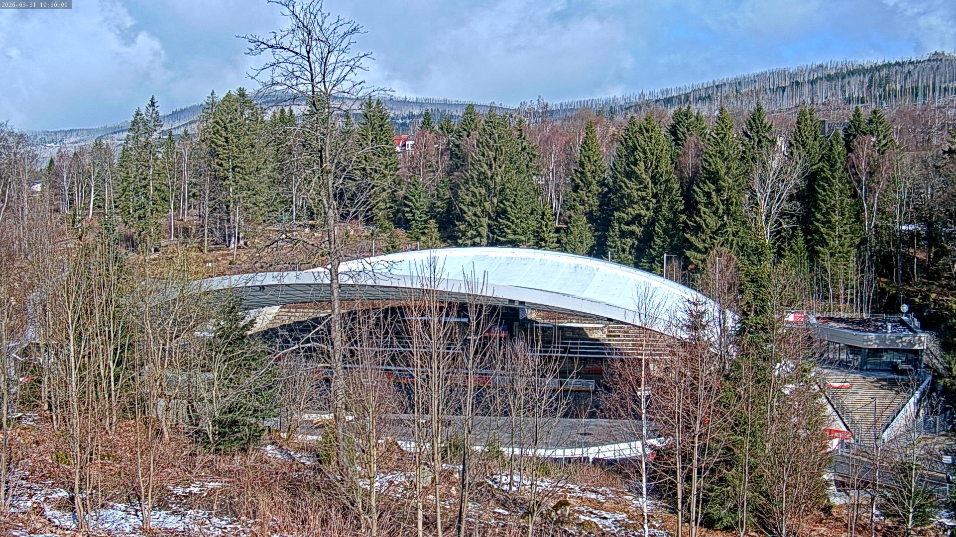 Archiv Foto Webcam Schierke: Blick zur Multifunktionsarena