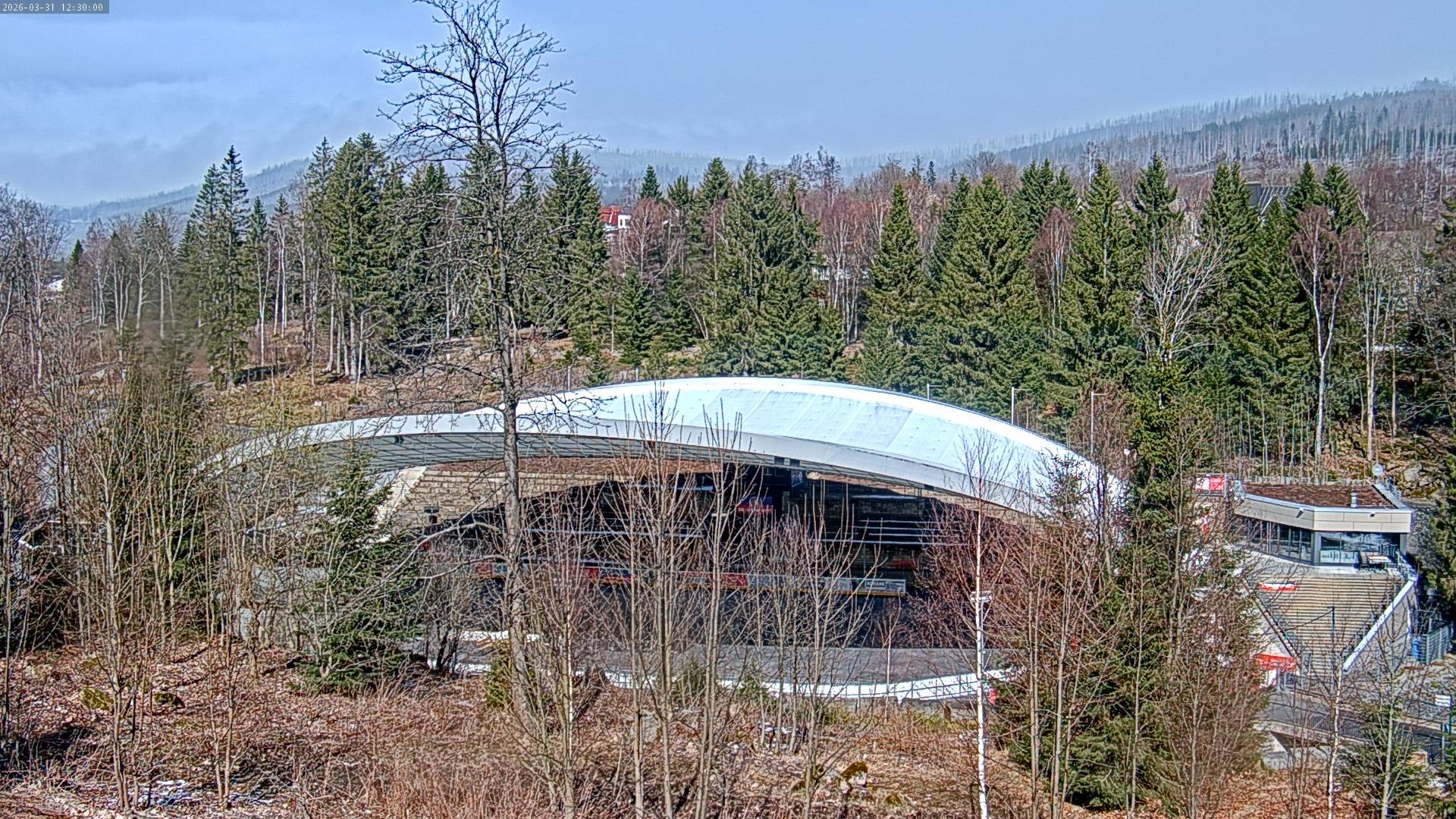 Archiv Foto Webcam Schierke: Blick zur Multifunktionsarena