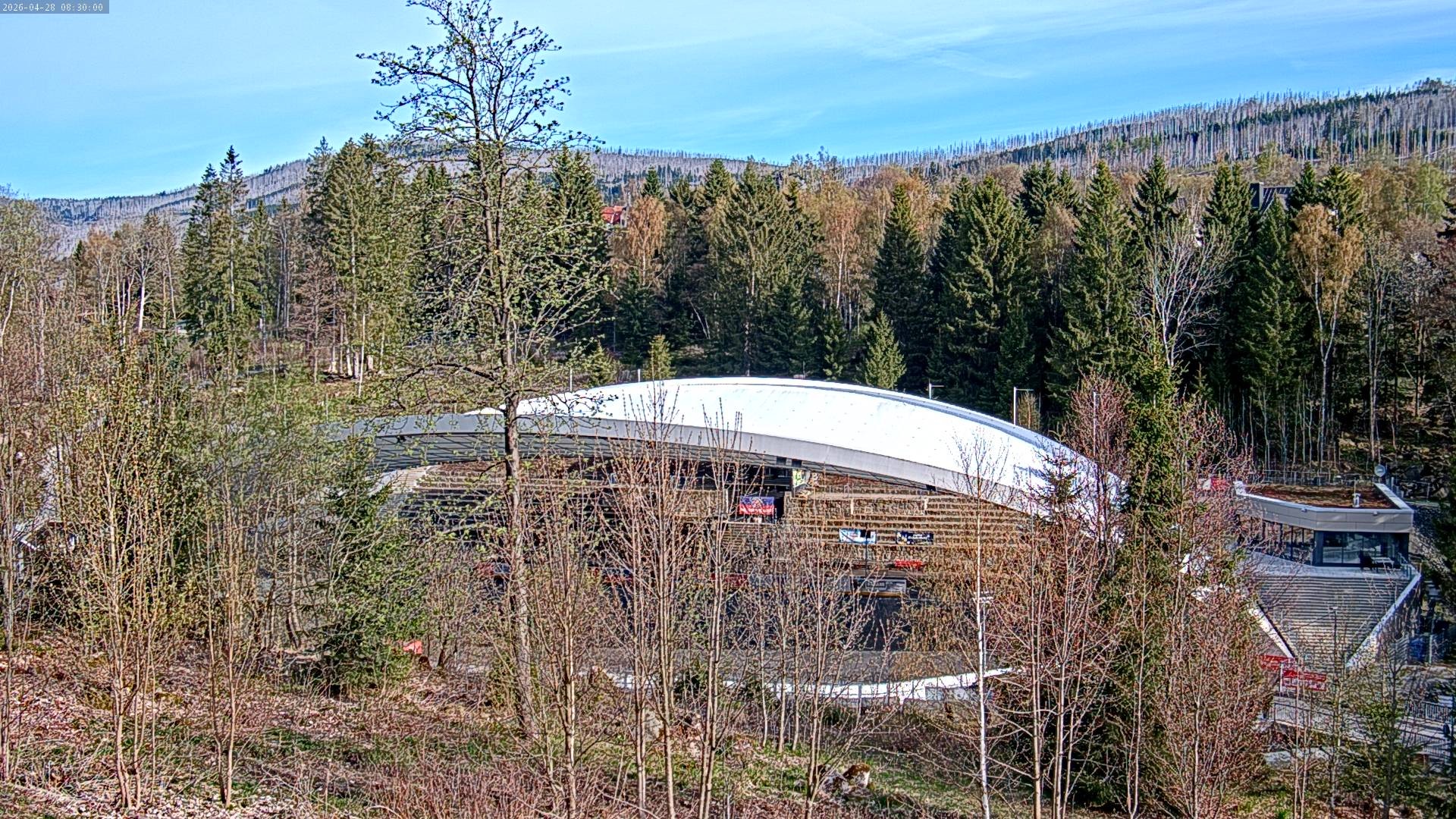 Archiv Foto Webcam Schierke: Blick zur Multifunktionsarena