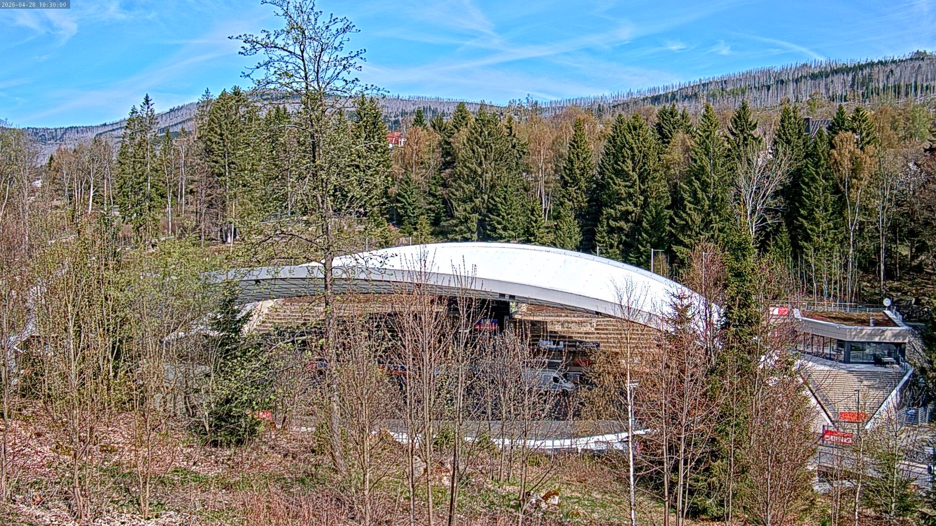 Archiv Foto Webcam Schierke: Blick zur Multifunktionsarena