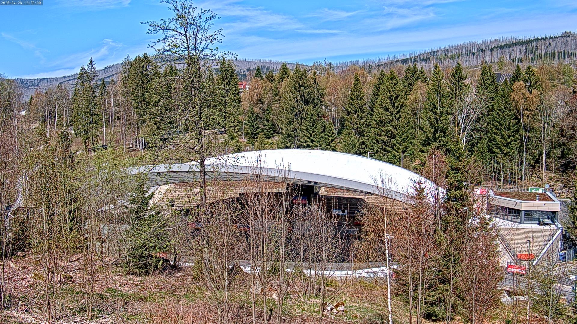 Archiv Foto Webcam Schierke: Blick zur Multifunktionsarena