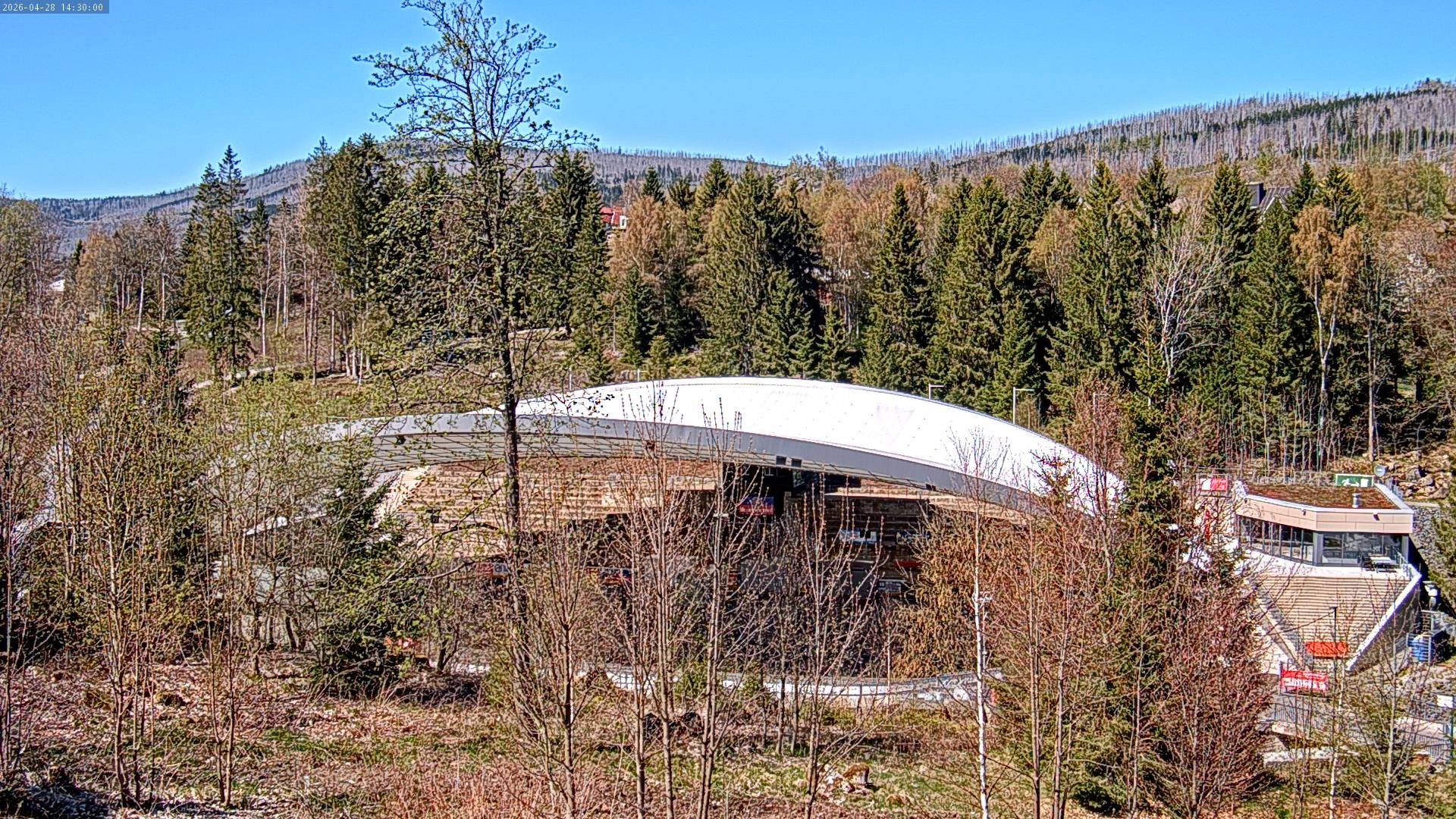 Archiv Foto Webcam Schierke: Blick zur Multifunktionsarena