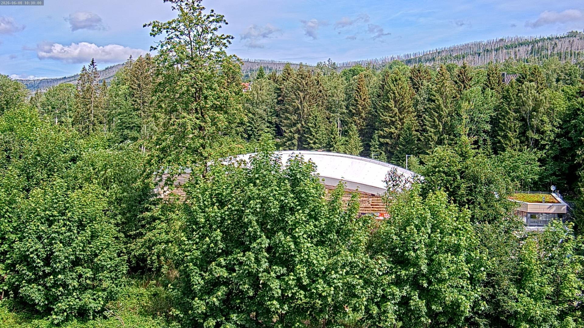 Archiv Foto Webcam Schierke: Blick zur Multifunktionsarena