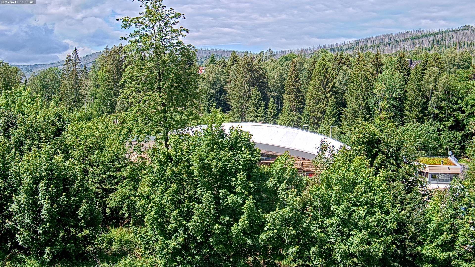 Archiv Foto Webcam Schierke: Blick zur Multifunktionsarena