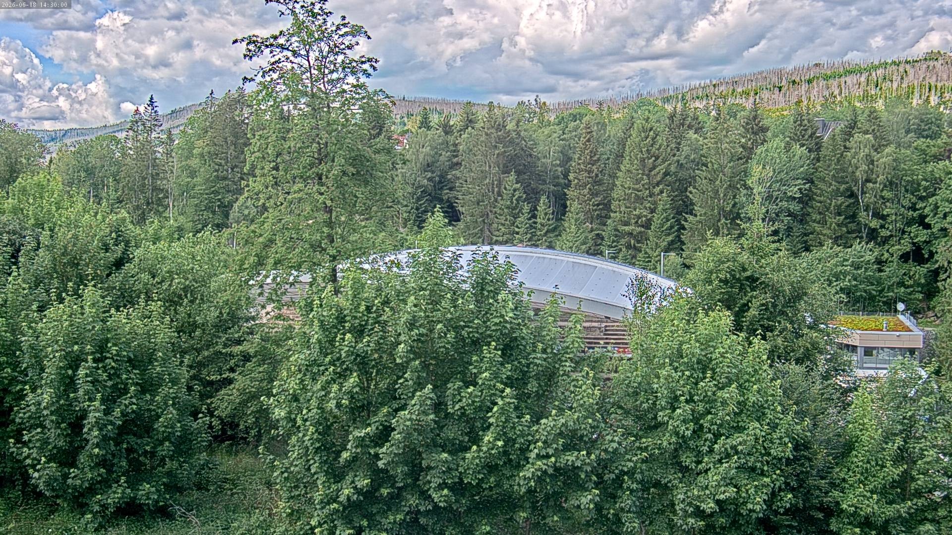 Archiv Foto Webcam Schierke: Blick zur Multifunktionsarena