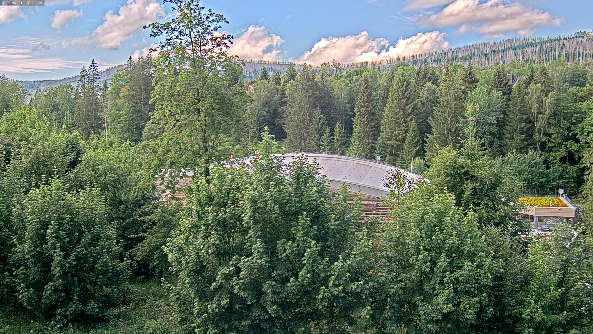 Archiv Foto Webcam Schierke: Blick zur Multifunktionsarena