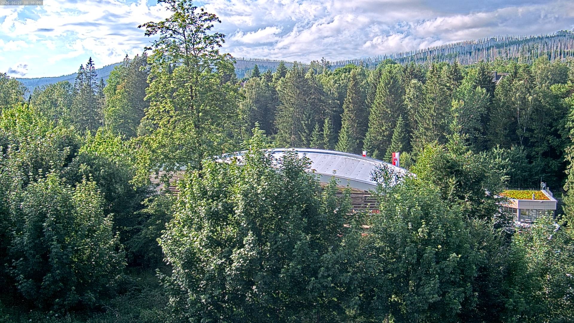 Archiv Foto Webcam Schierke: Blick zur Multifunktionsarena