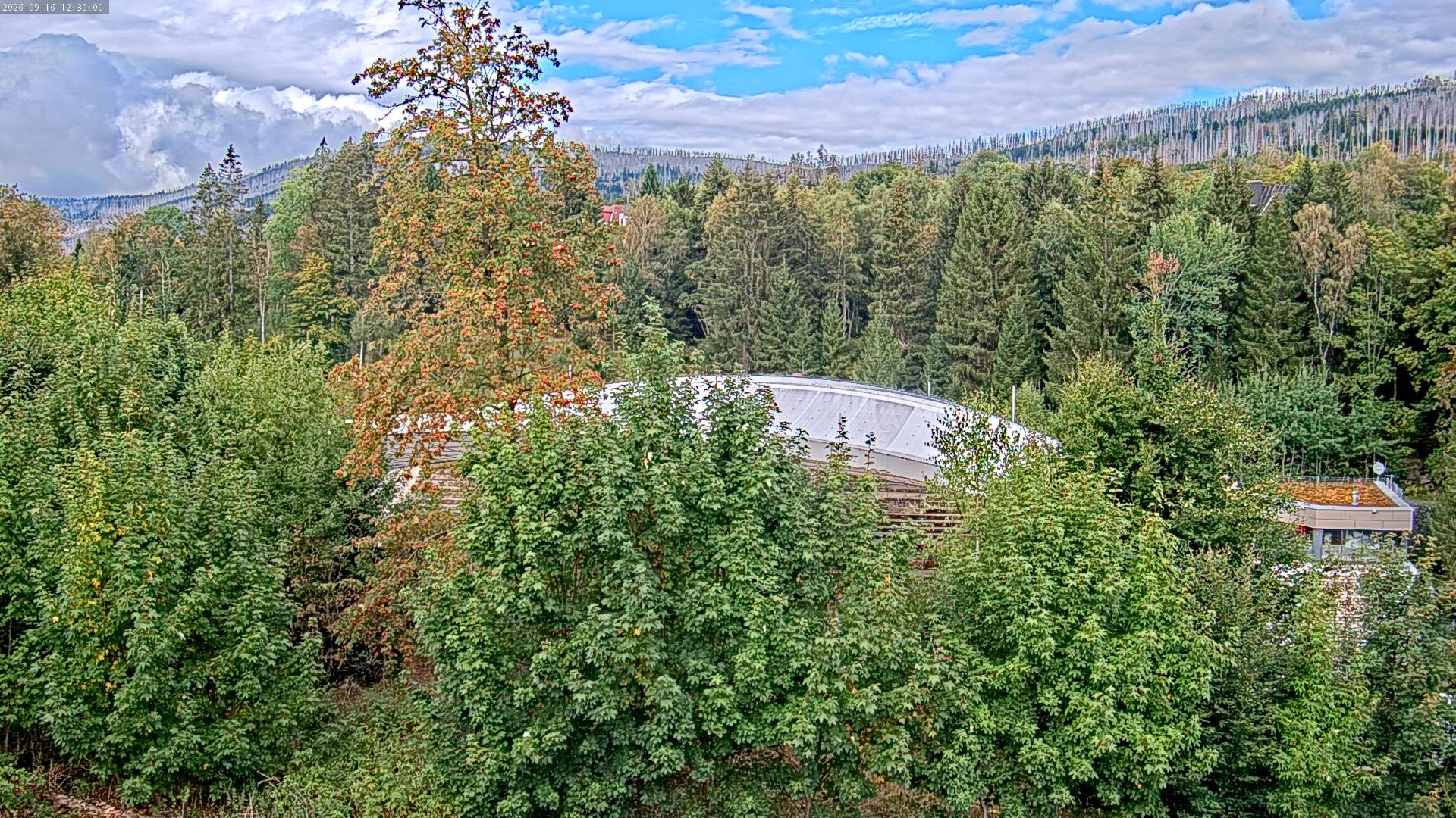 Archiv Foto Webcam Schierke: Blick zur Multifunktionsarena