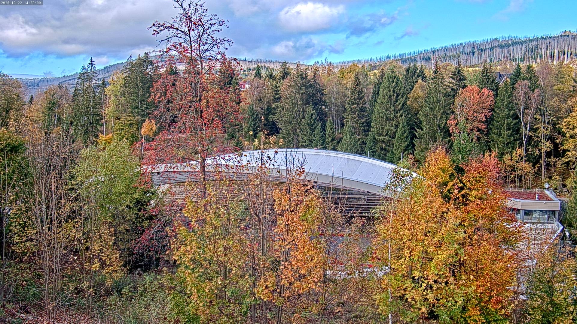 Archiv Foto Webcam Schierke: Blick zur Multifunktionsarena