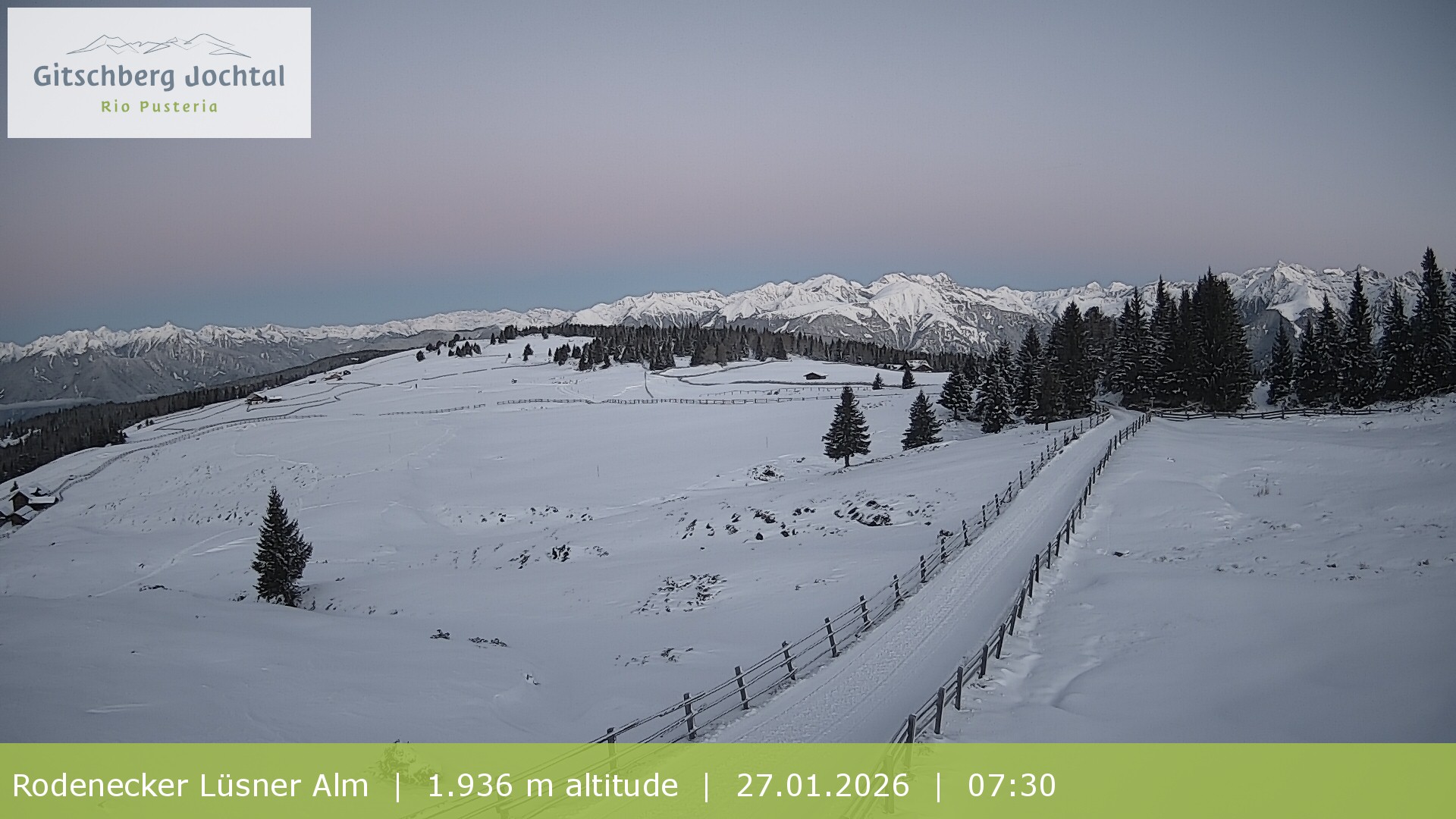 Archiv Foto Webcam Panoramablick Rodenecker Lüsner Alm