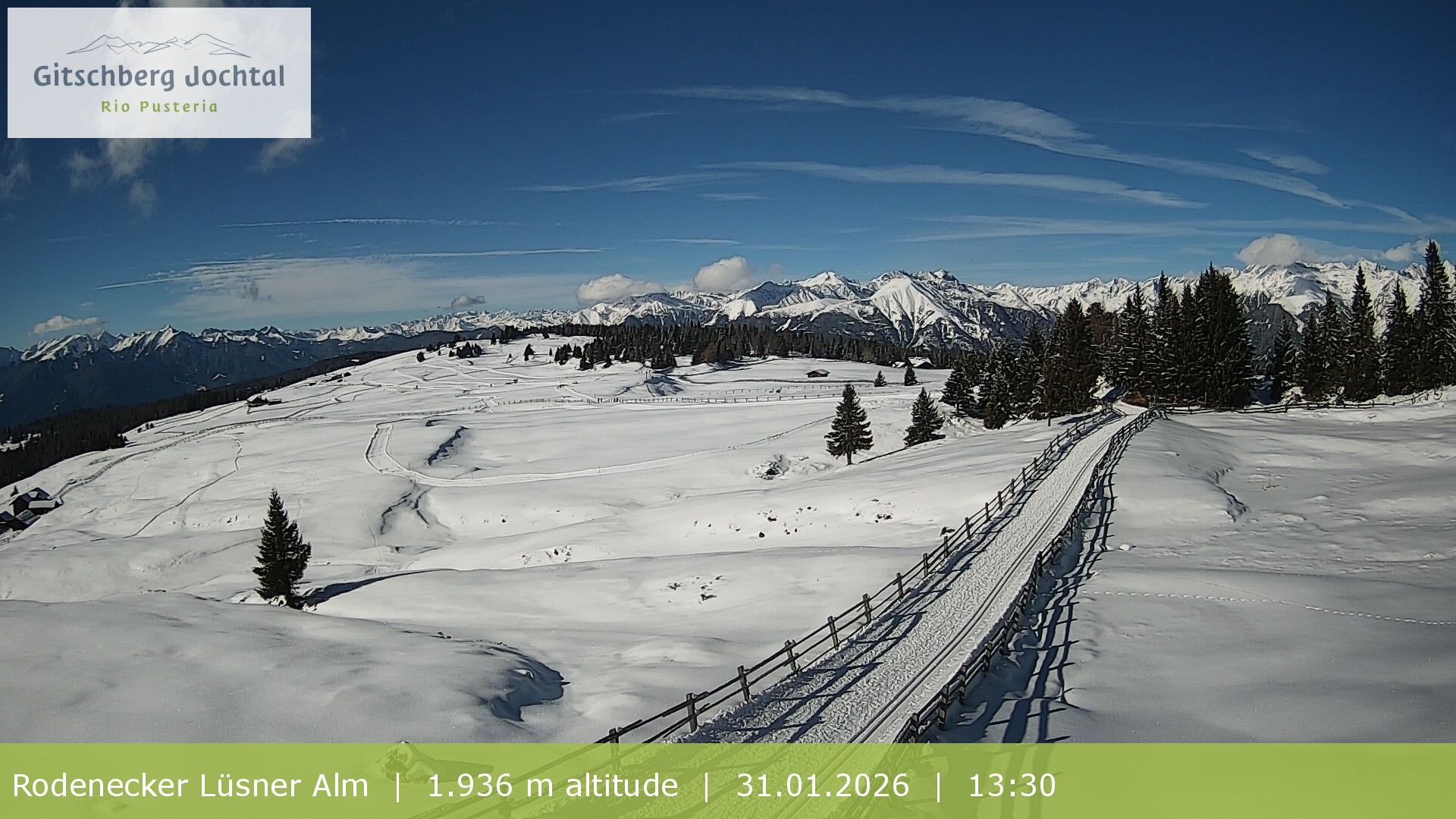 Archiv Foto Webcam Panoramablick Rodenecker Lüsner Alm
