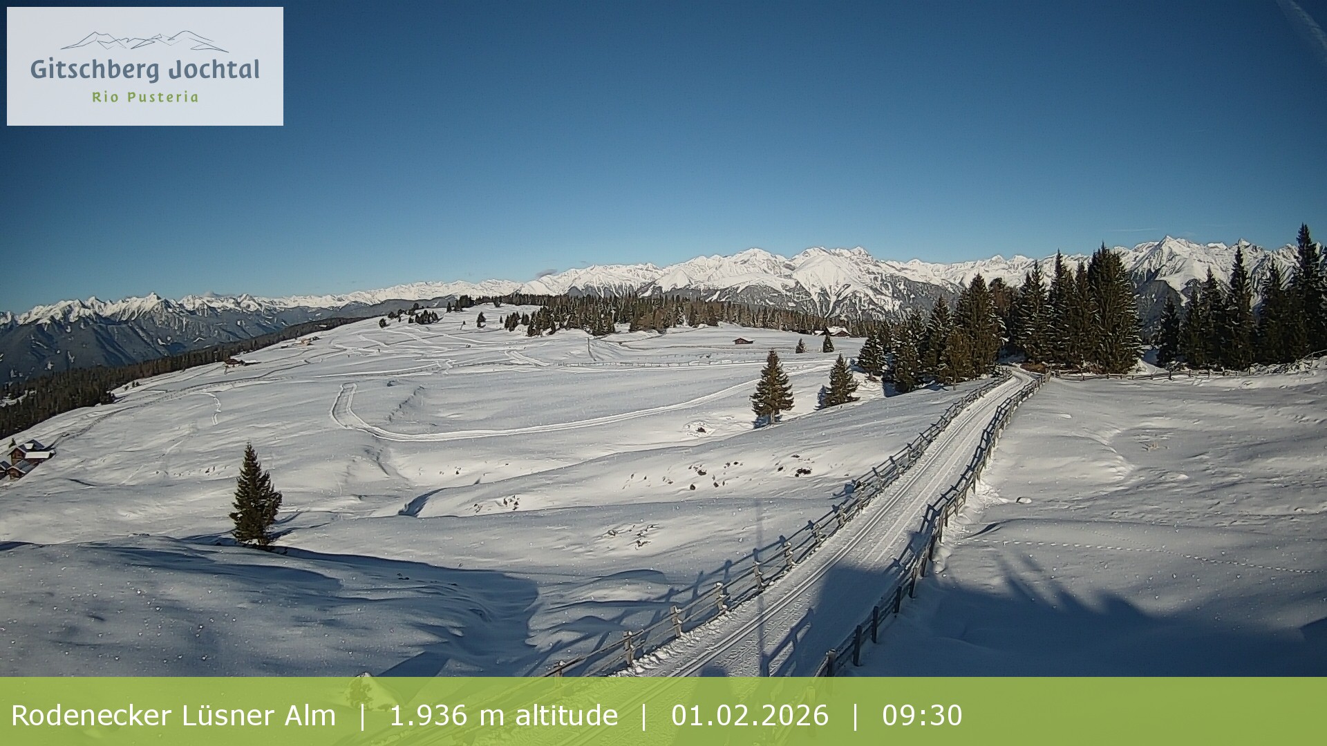 Archived image Webcam View around Rodenecker Lüsner Alm