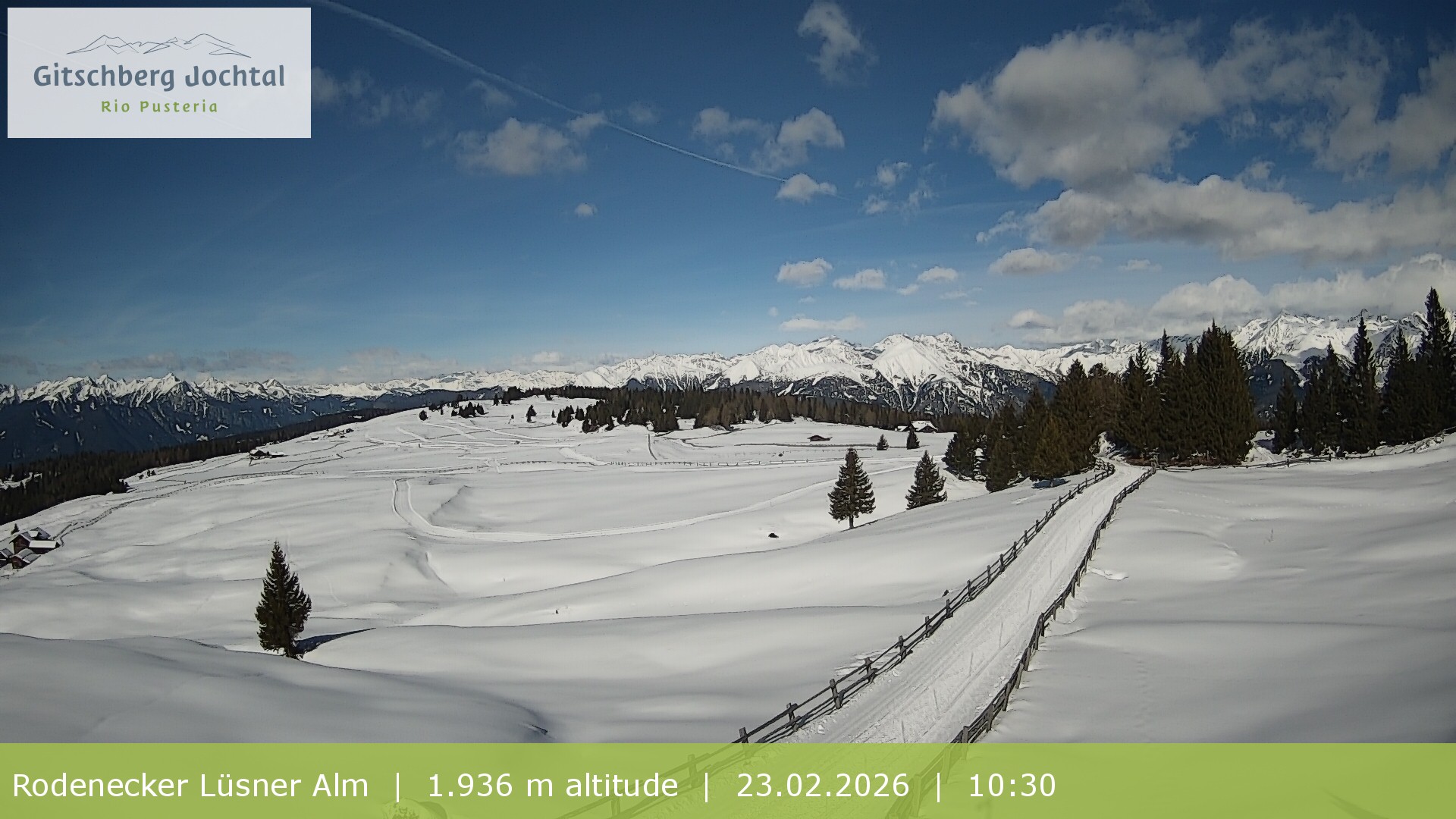 Archiv Foto Webcam Panoramablick Rodenecker Lüsner Alm