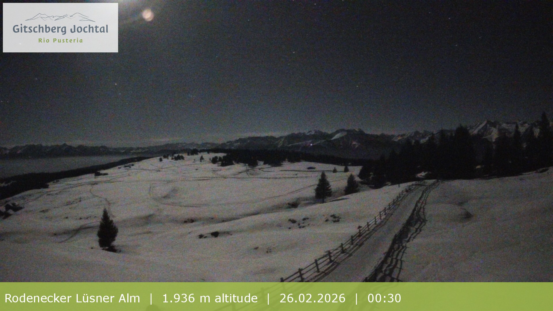 Archived image Webcam View around Rodenecker Lüsner Alm